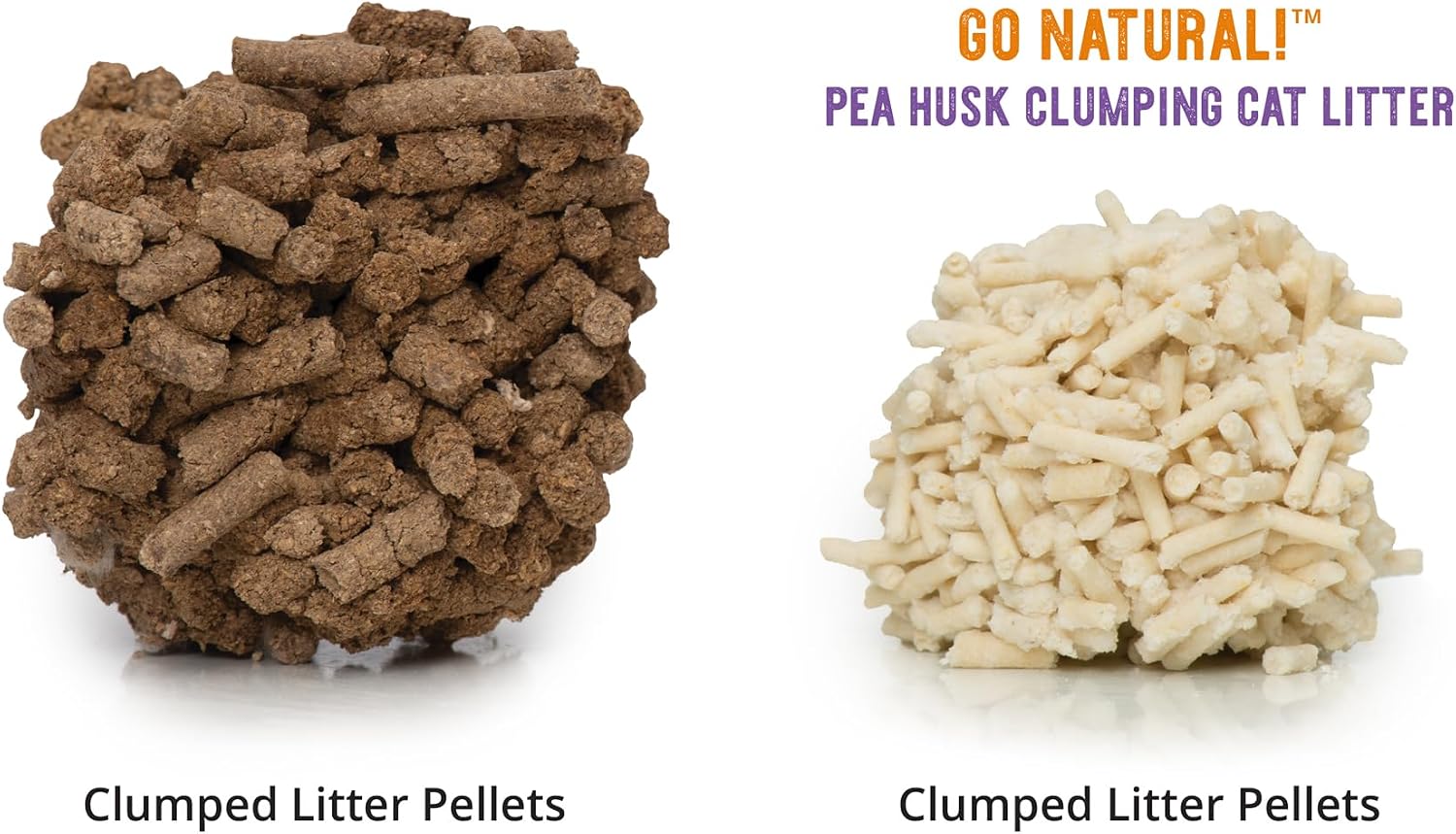 Catit Go Natural Pea Husk Clumping Cat Litter, 12.3 lb, Natural