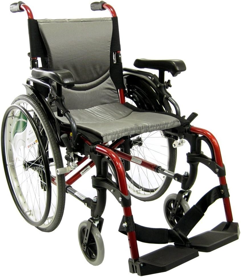 Karman 29 pounds S-305 Ergonomic Wheelchair 18" Pearl Silver