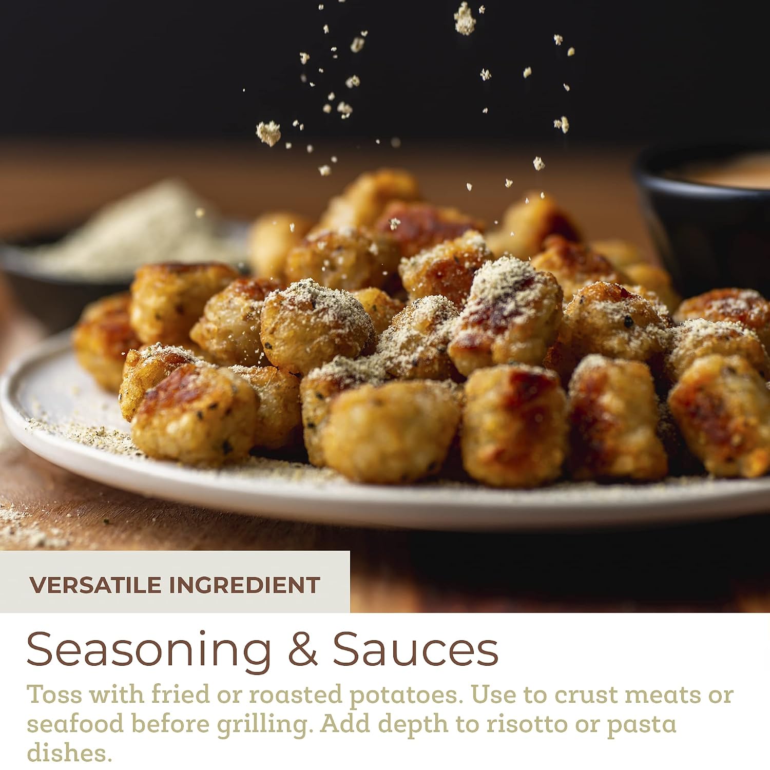 Fresh & Wild | Premium Truffle Parmesan Black Garlic Seasoning | Heighten Umami-Rich Foods, Toss with French Fries