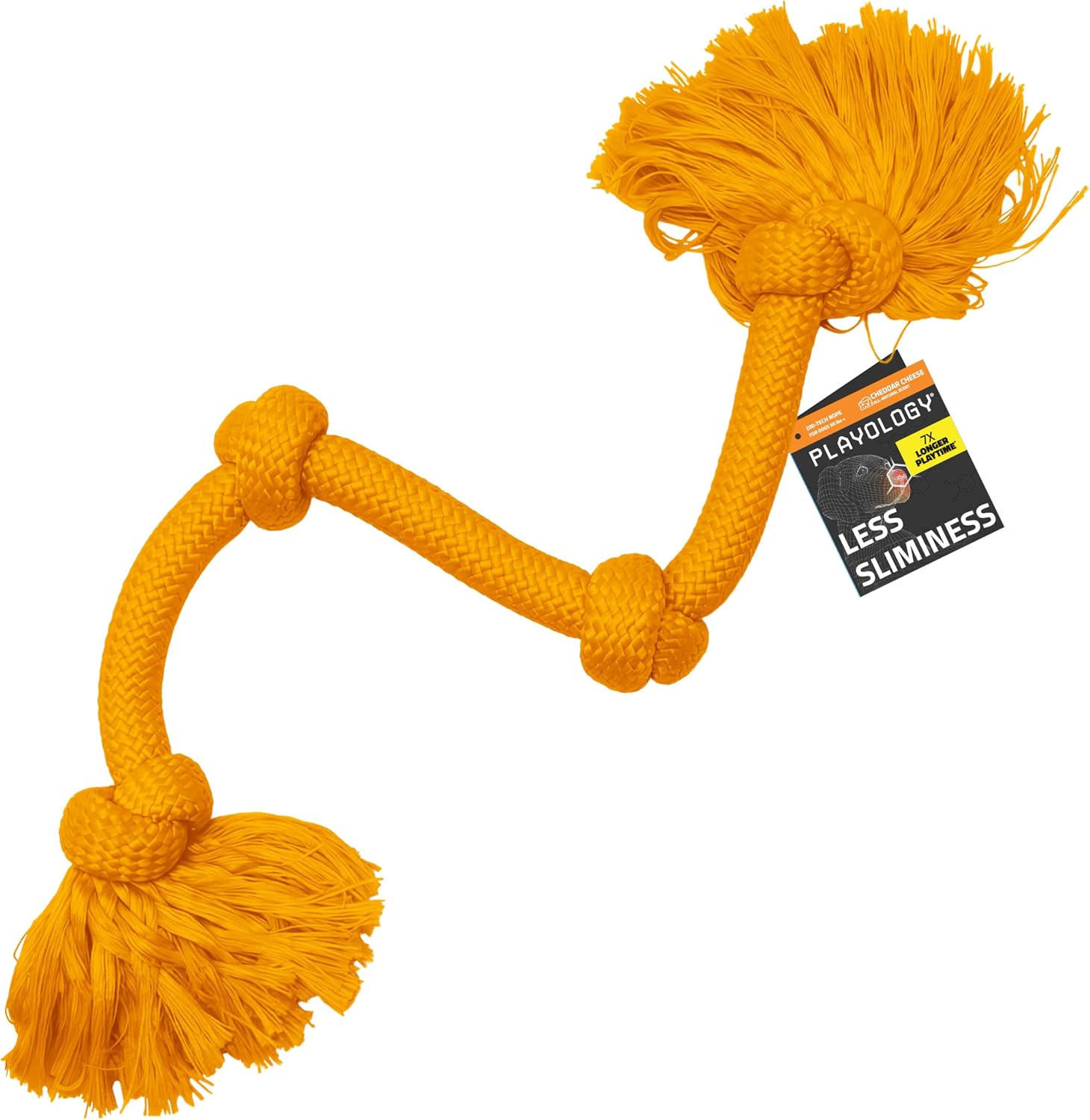 Playology Tug Rope Dog Toys for Large Breed Dogs - Jumbo, Beef Scent