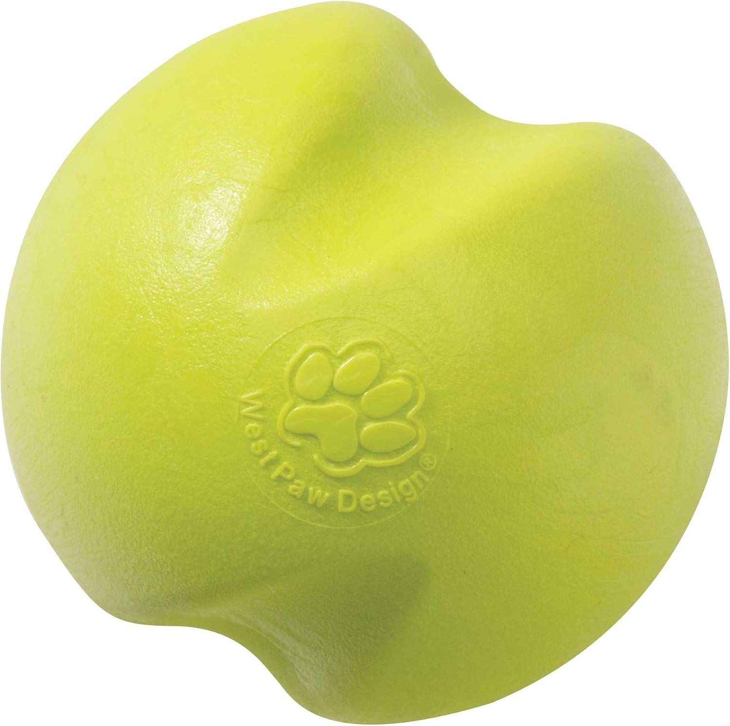 WEST PAW Zogoflex Jive Ball Dog Chew Toy – Bouncing Toys for Dogs, Fetch, Catch, Chewing, Play – Floatable, Recyclable Balls – Latex-Free, Non-Toxic, Dishwasher Safe Dog Toy, X-Small 2", Granny Smith