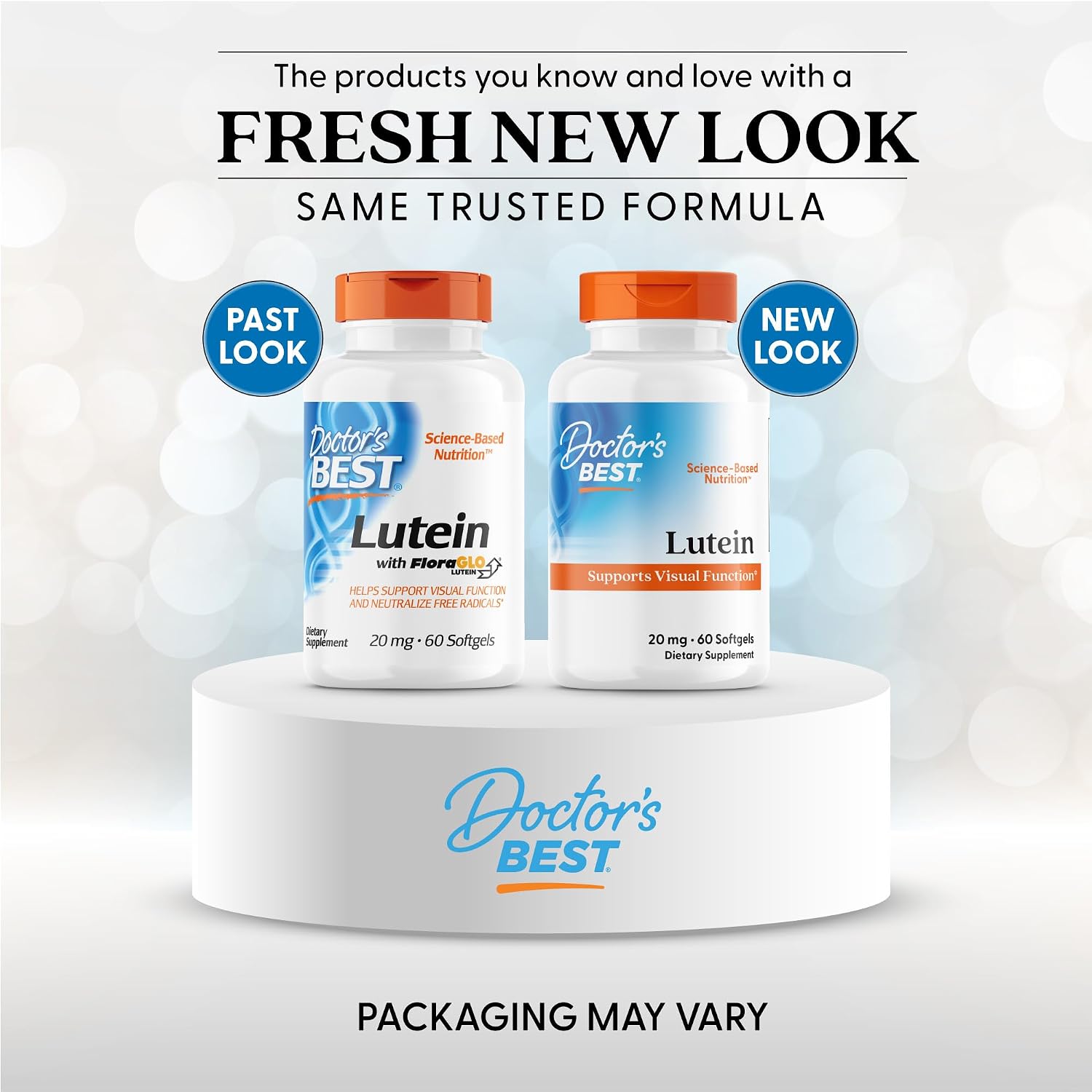 Doctor's Best Lutein Supplement 20mg with Zeaxanthin 1mg - Lutein for Eyes, Eye Health Vitamins for Men & Women