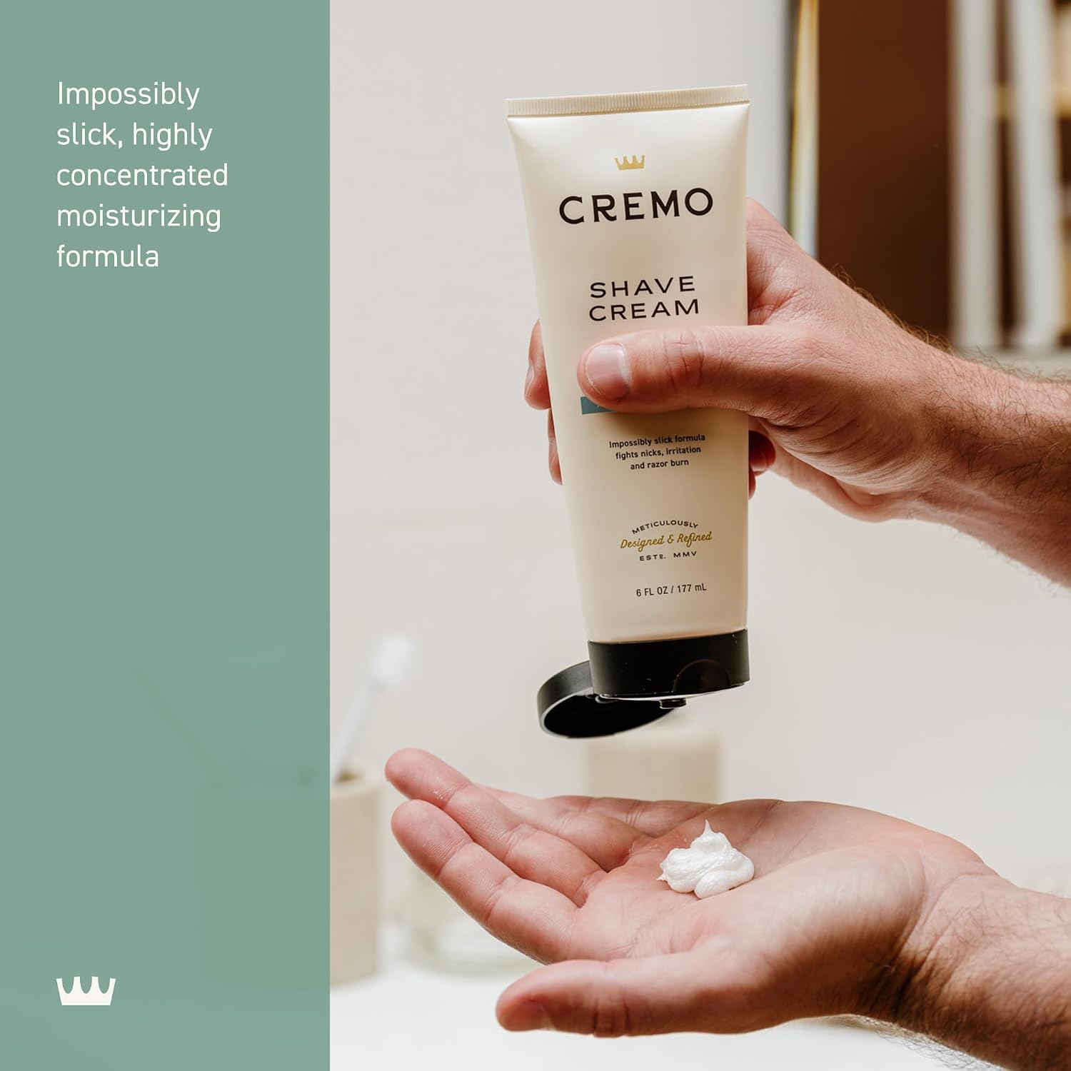 Cremo Original Shave Cream, Astonishingly Superior Ultra-Slick Shaving Cream for Men, Fights Nicks, Cuts and Razor Burn, 6 Fl Oz