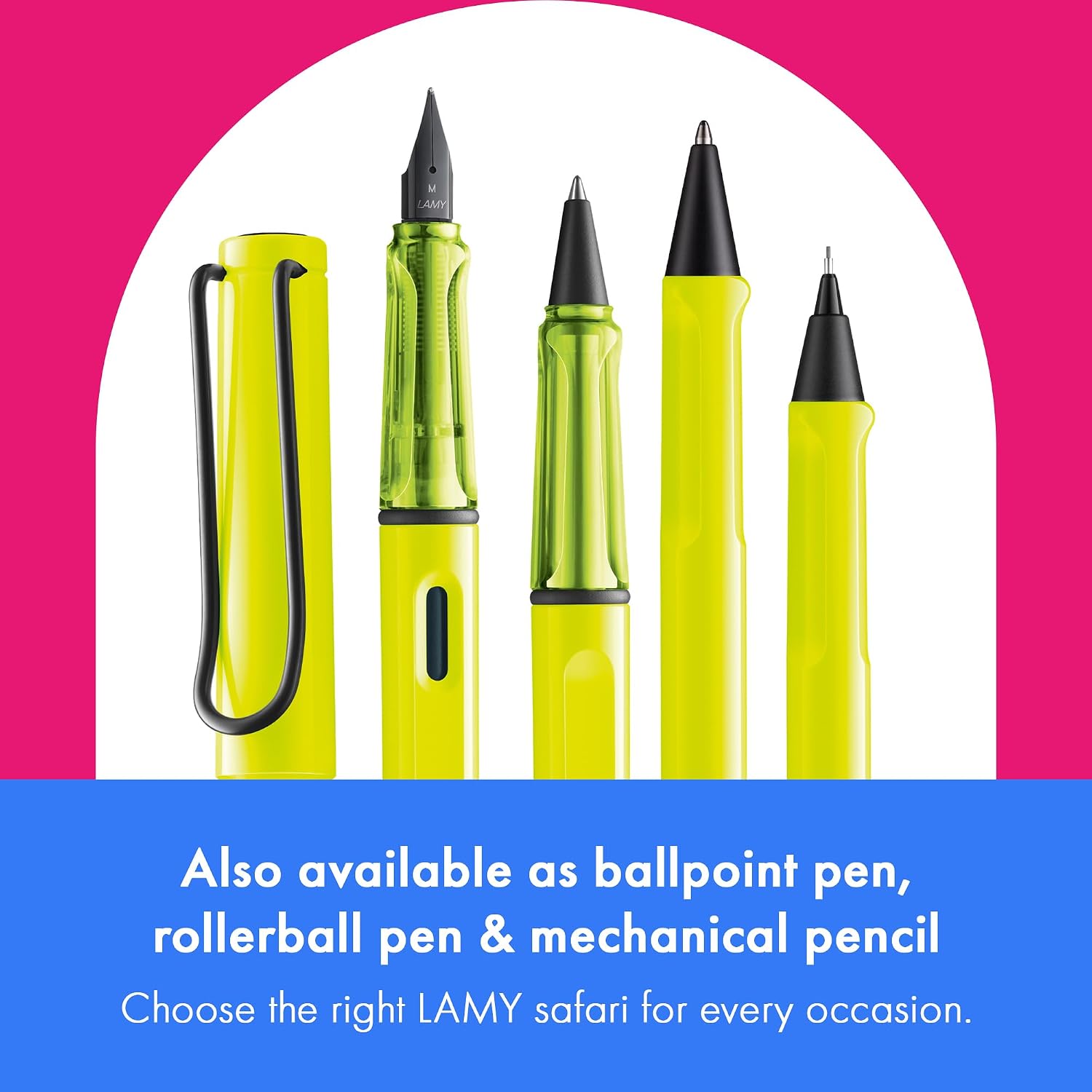LAMY safari umbra - Fountain Pen with ergonomic grip & polished steel nib in size F - ideal for any Writing & Calligraphy - including LAMY T 10 blue cartridge - Right-Handed