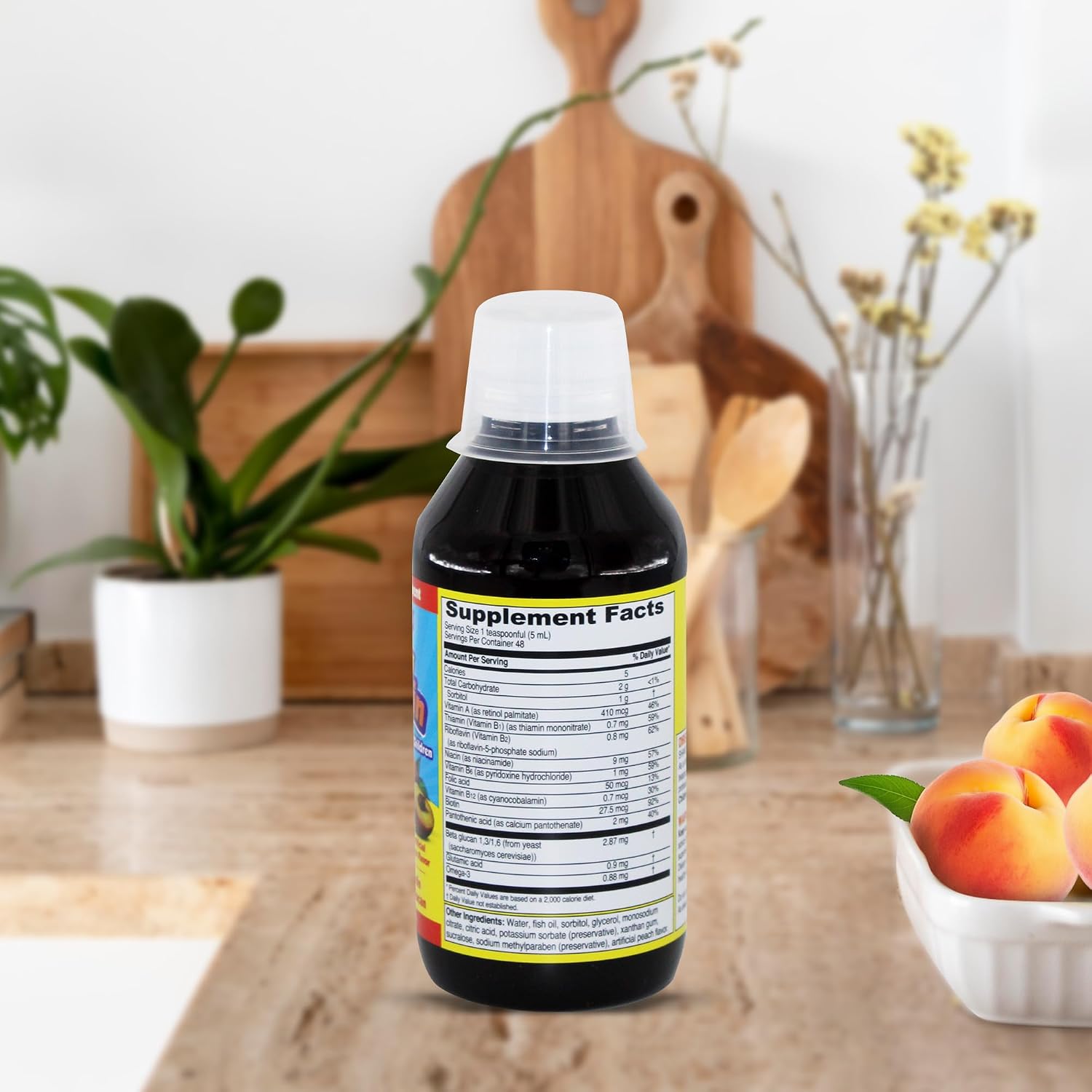 GirafKids Liquid Multivitamin for Kids with B Complex, 8 Fl Oz, Ages 4+