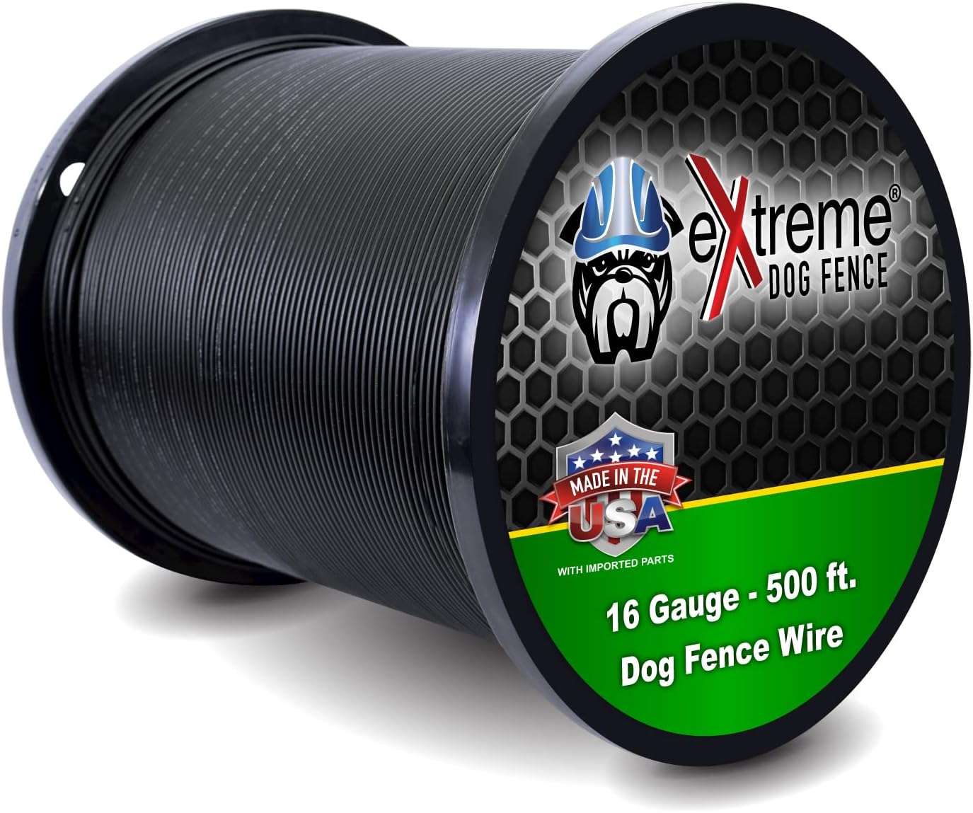 18 Gauge Dog Fence Wire, 1500 ft, Underground Boundary Wire, Heavy Duty | 1500-ft continuous spool; polyethylene jacket, UV-resistant, direct-burial; fits Extreme Dog Fence, PetSafe Compatible