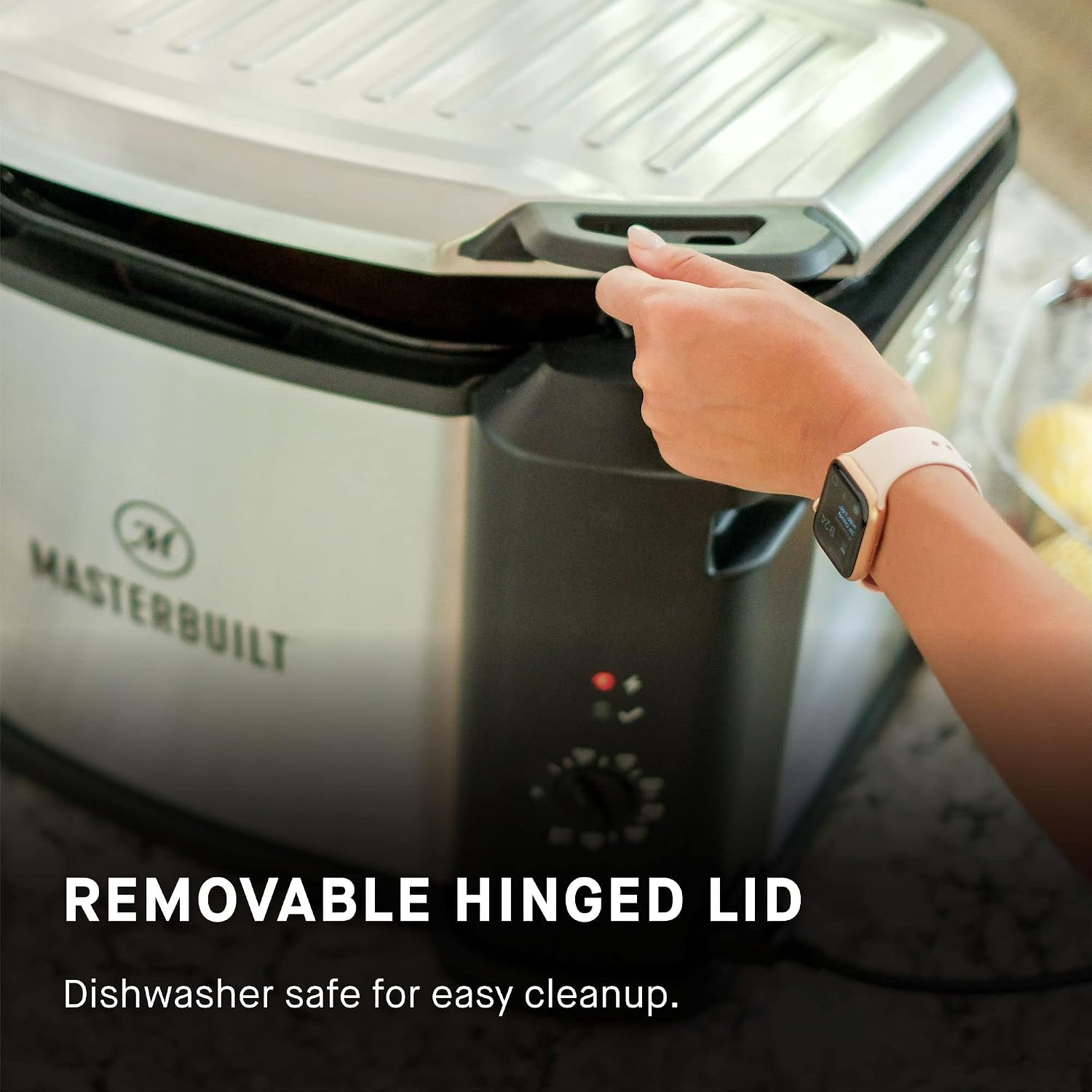 Masterbuilt® 3-in-1 10 Liter XL Electric Turkey Fryer plus Boiler and Steamer Combination with Drain Basket and Breakaway Safety Cord in Stainless