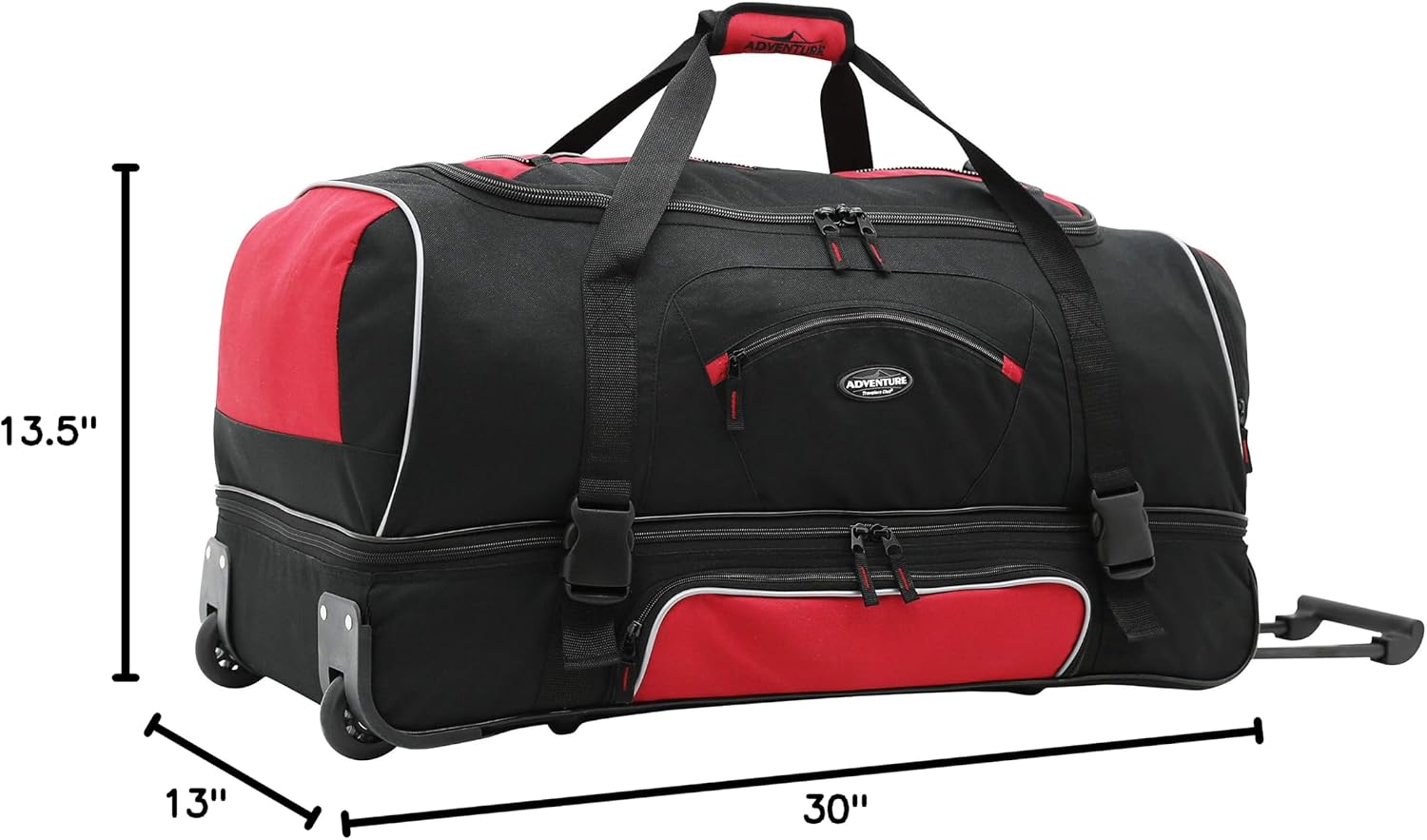 Travelers Club Adventure Rolling Travel Duffel Bag