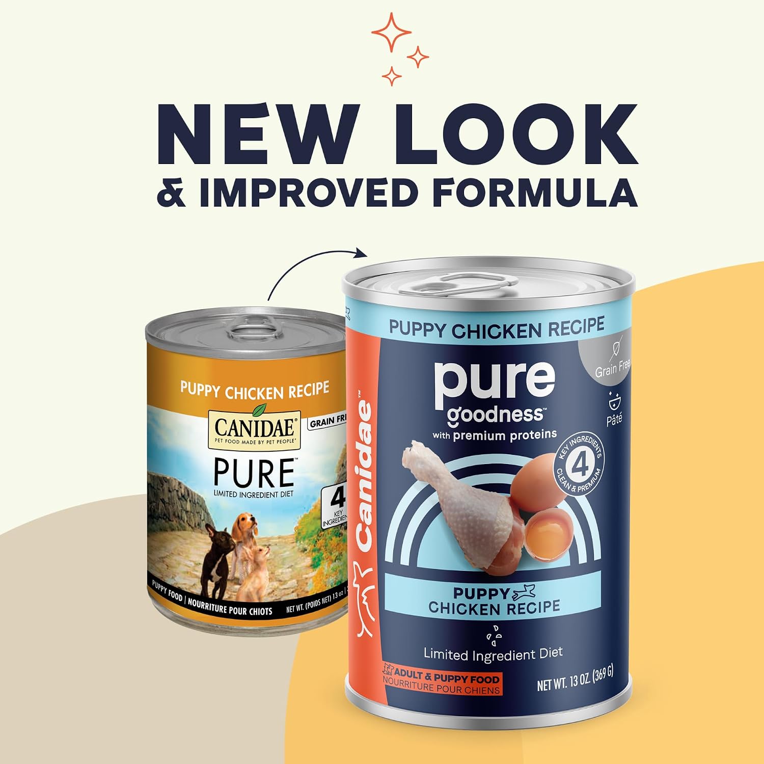 CANIDAE Pure Goodness Wet Dog Food, Salmon & Sweet Potato, 13 oz, 12 Pack