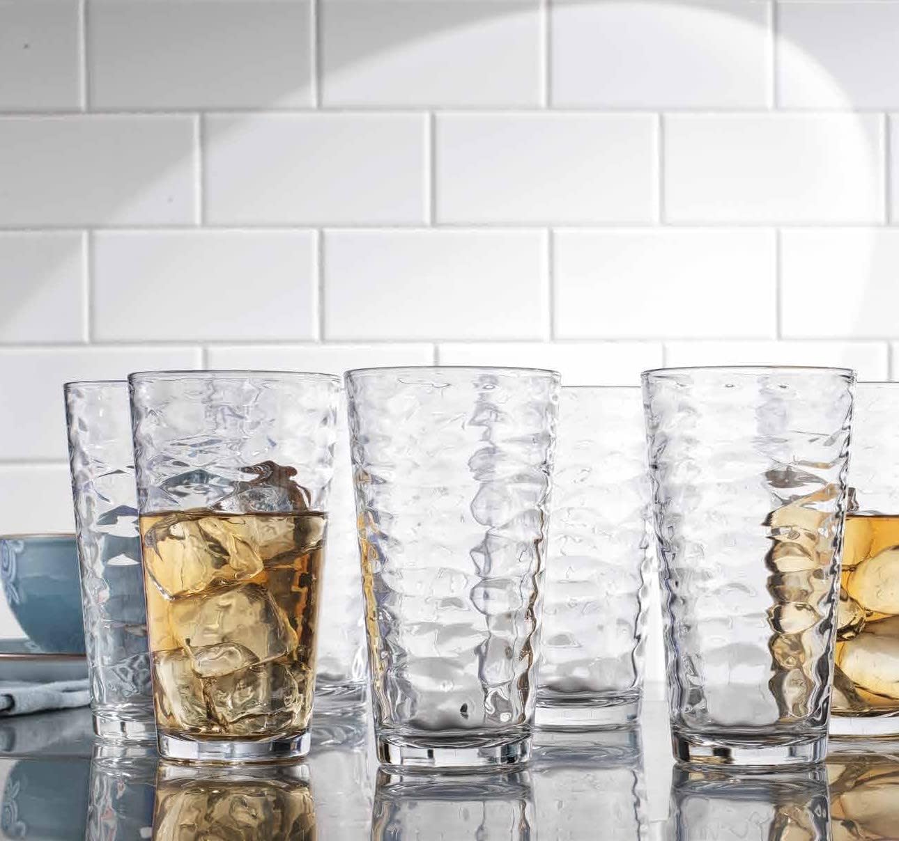 Glaver's Drinking Glasses Set of 10 Highball Glass Cups