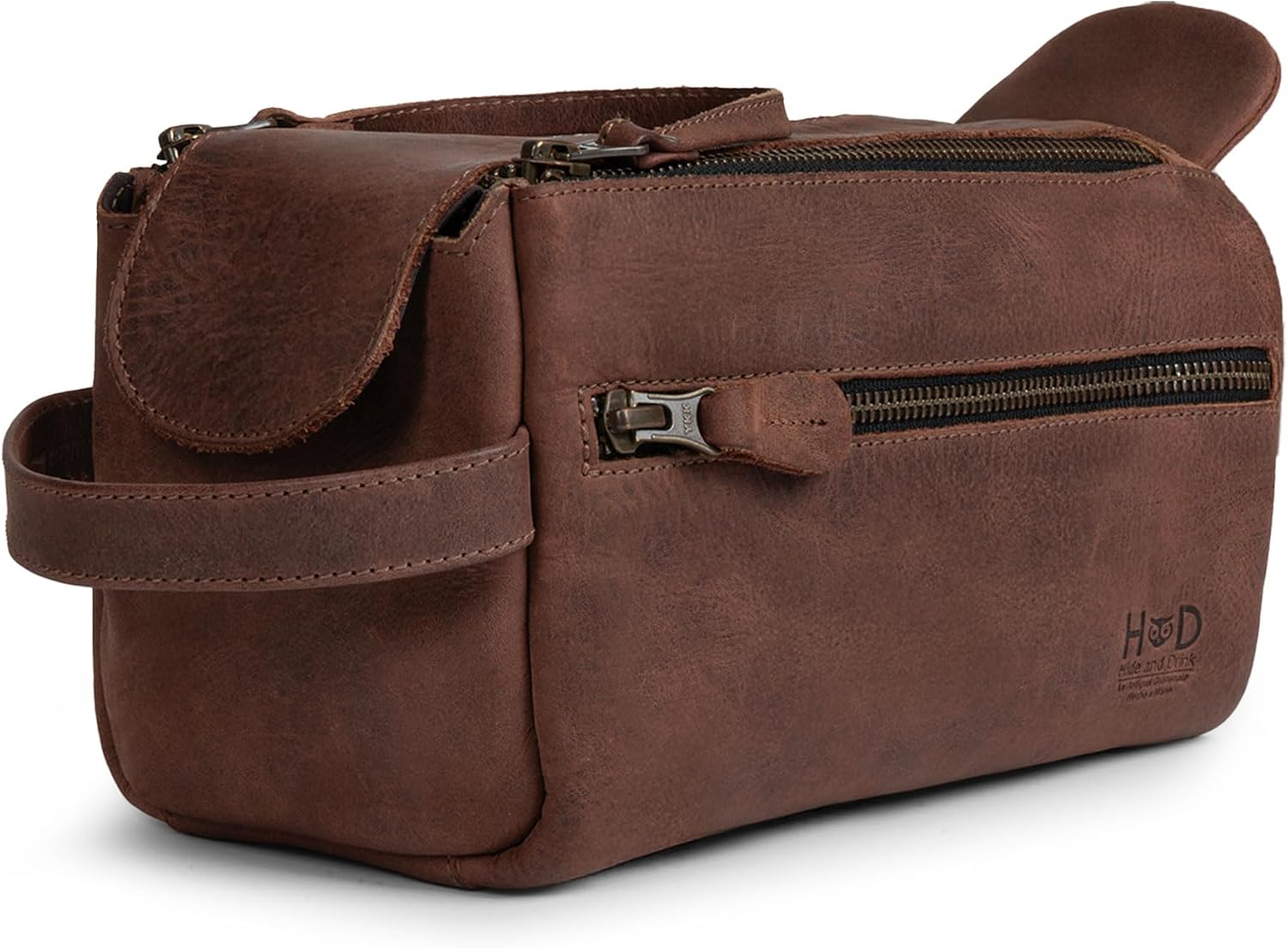 Hide & Drink, Toiletry Bag w/Handles, Hygiene Organizer, Travel Dopp, Razor Case, Bathroom, Shaving, Cosmetic Storage, Travel & Grooming Essentials