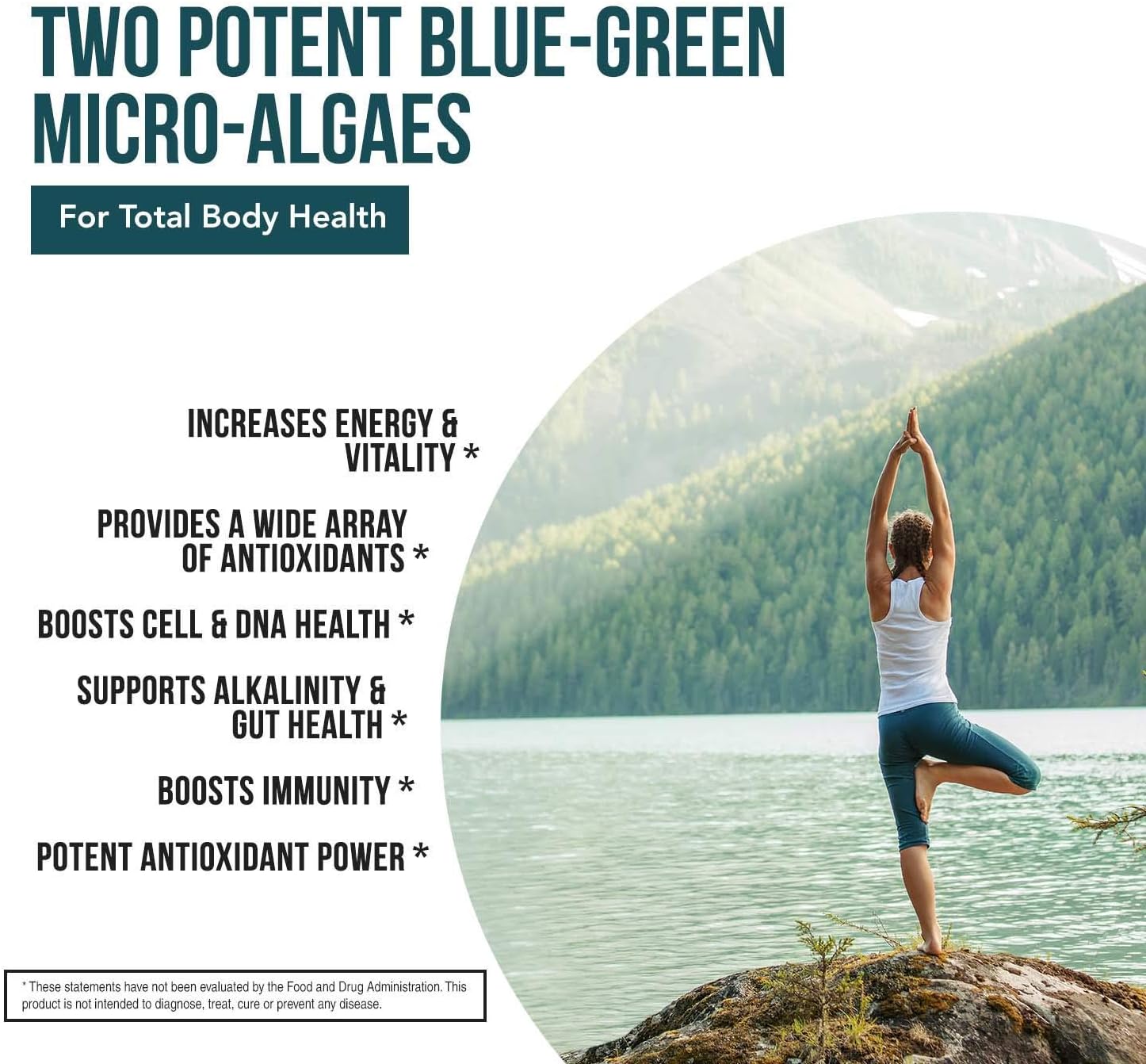 Organic Spirulina & Chlorella Tablets – 4 Organic Certifications, Raw