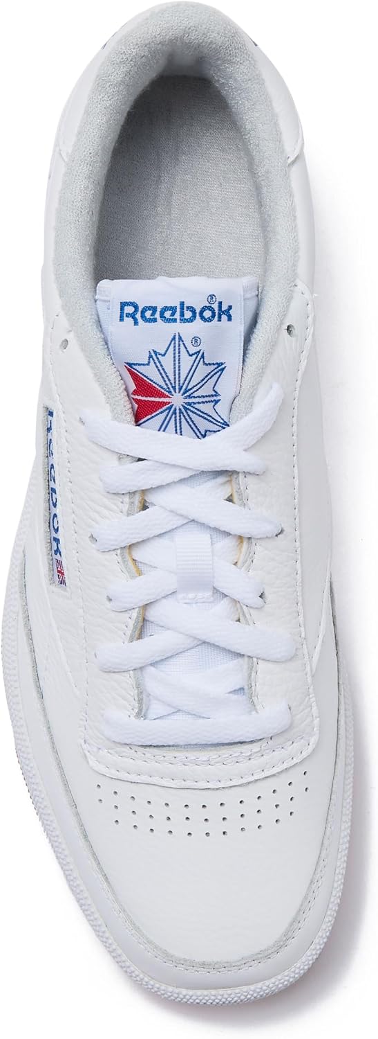 Reebok Club C 85 Mens Tennis Shoes, Casual Fashion White Sneakers for Men
