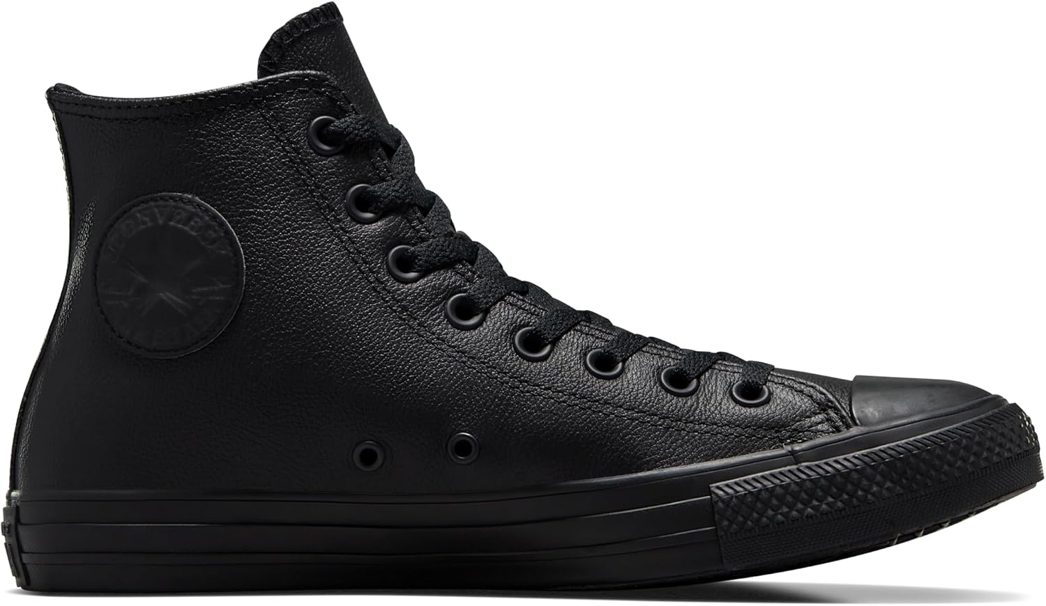 Converse Chuck Taylor All Star Leather High Top Shoe, black mono, 11 M US