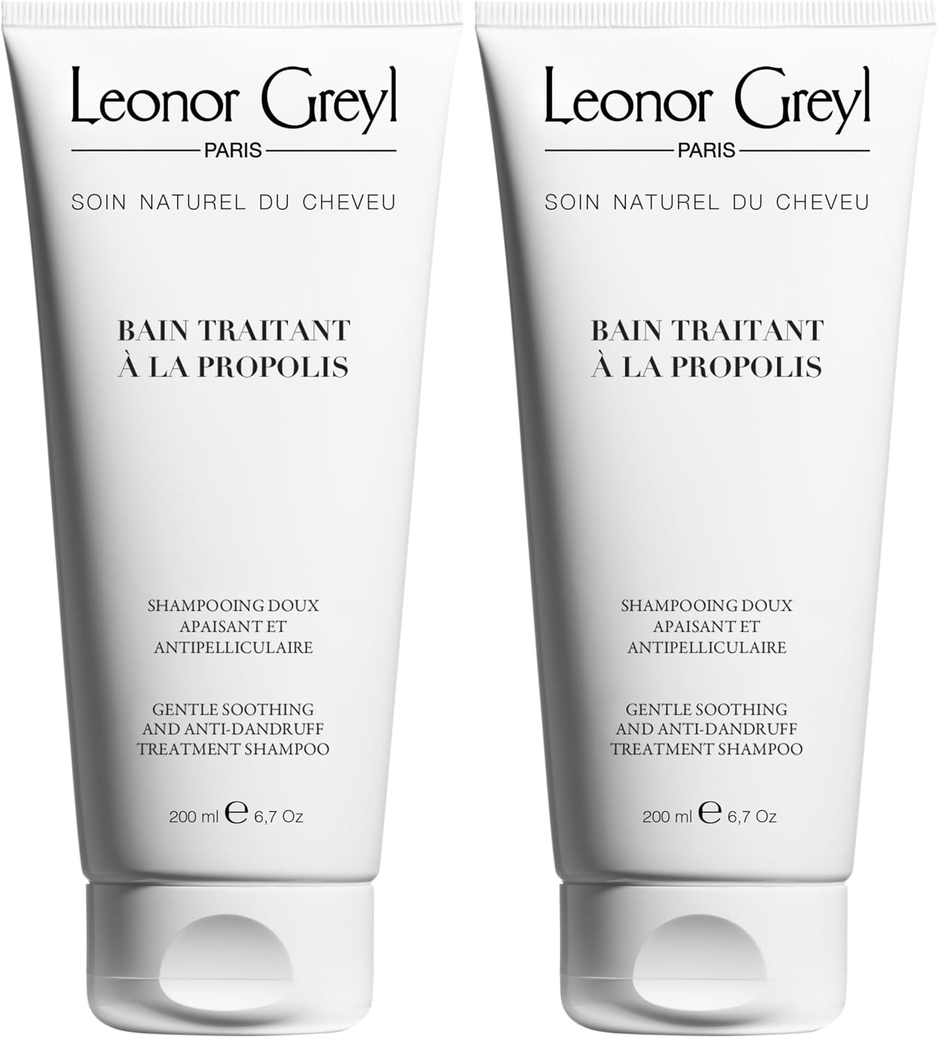 Leonor Greyl Gentle Dandruff Shampoo (Bain Traitant a La Propolis), Propolis & Chamomile Natural Dandruff Shampoo, 6.7 oz. Made In France