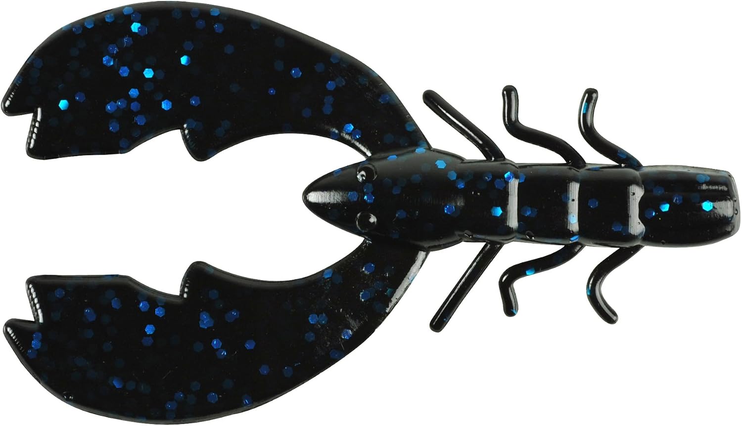 Berkley PowerBait Chigger Craw , Black Blue Fleck, 4" (9 Count)