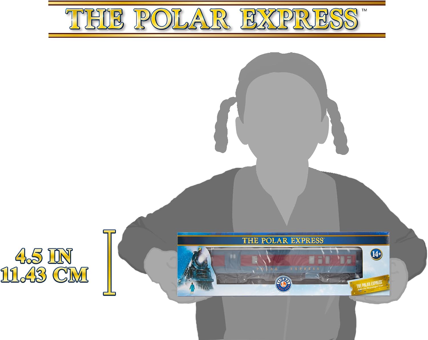 Lionel Warner Brothers The Polar Express Combination Car – O Gauge Model Train Passenger Car with Diecast Trucks, Operating Couplers