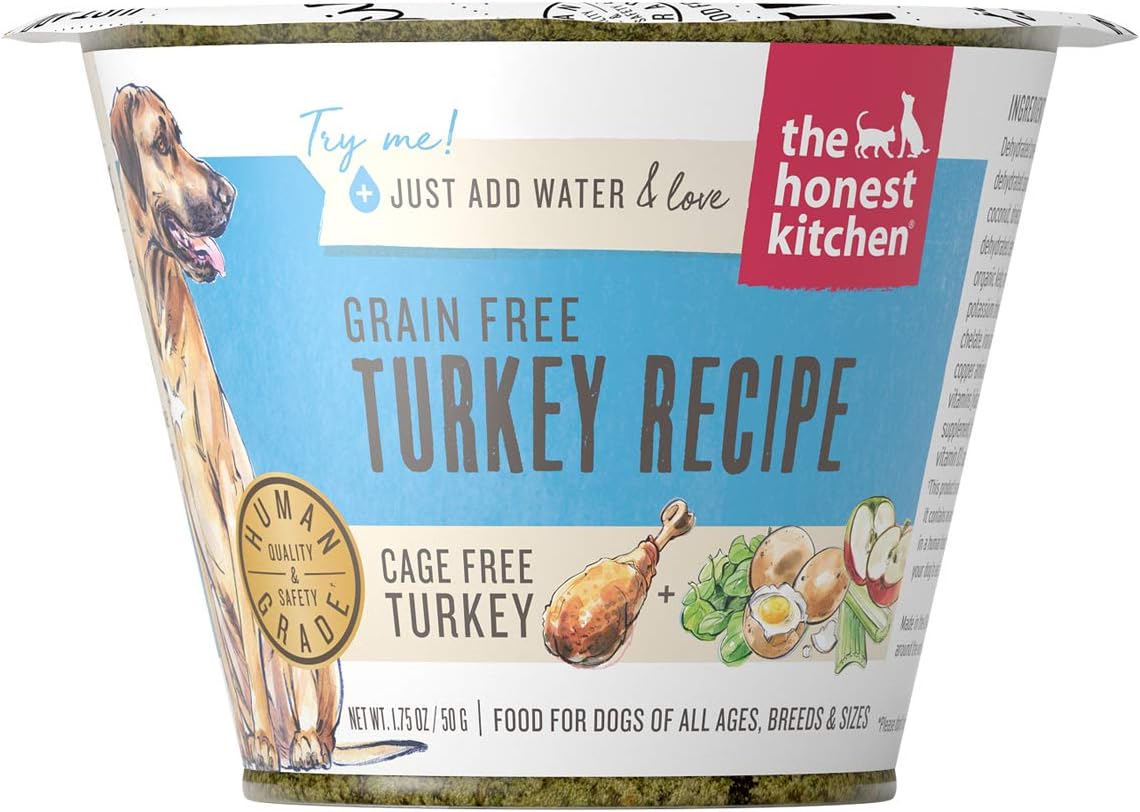 The Honest Kitchen Human Grade Wholemade™ Dehydrated Grain Free Dog Food – Complete Meal or Dog Food Topper – Chicken 4 lb (Makes 16 lbs)