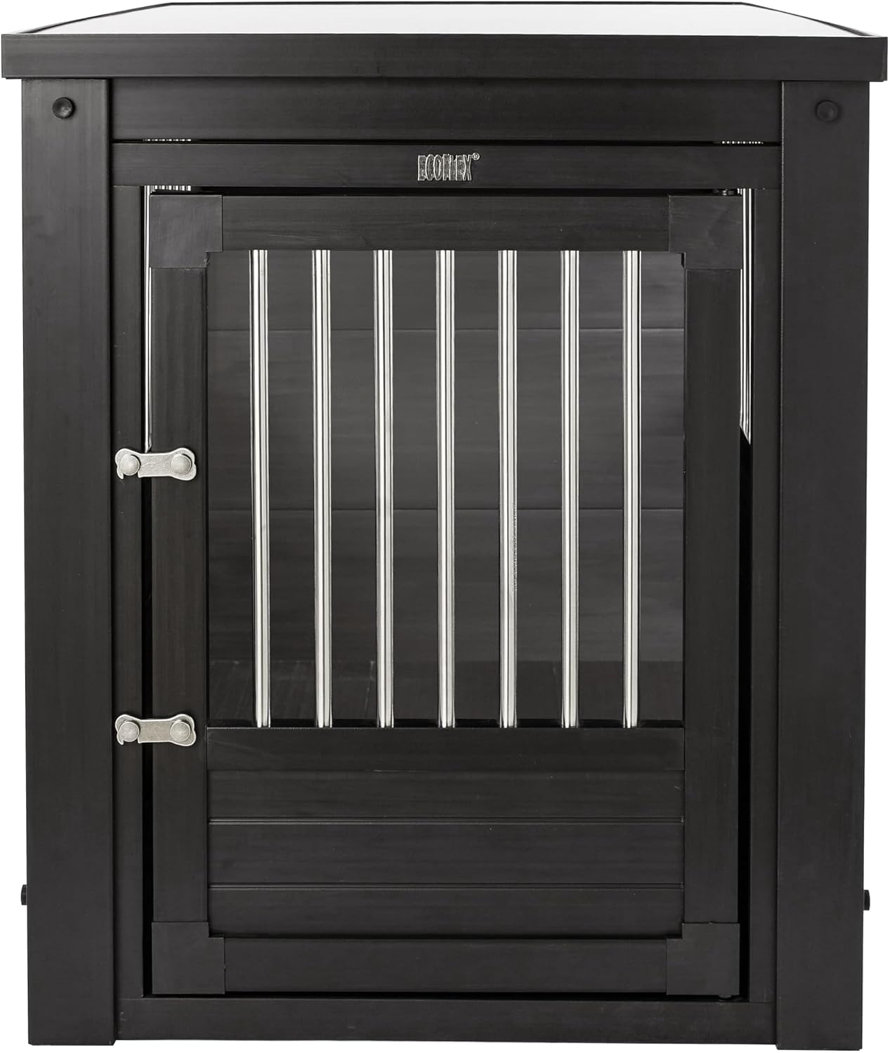 New Age Pet ecoFLEX Pet Crate/End Table, Small, Grey, Model:EHHC405S
