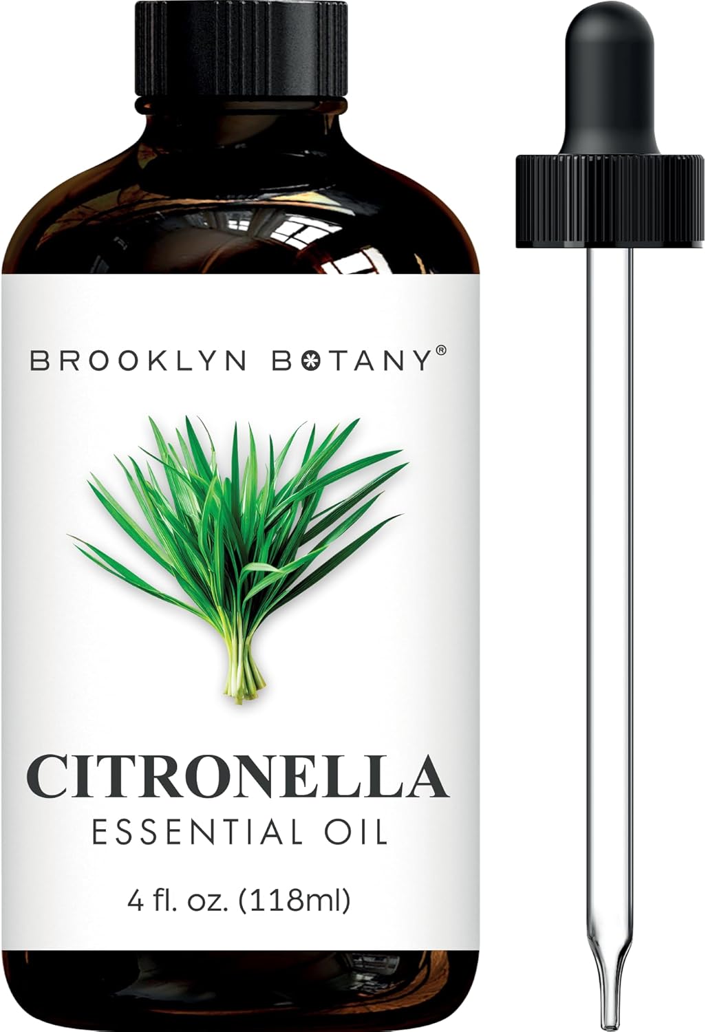 Brooklyn Botany Peppermint Essential Oil - Huge 4 Fl Oz - 100% Pure and Natural - Premium Grade with Dropper - for Aromatherapy and Diffuser
