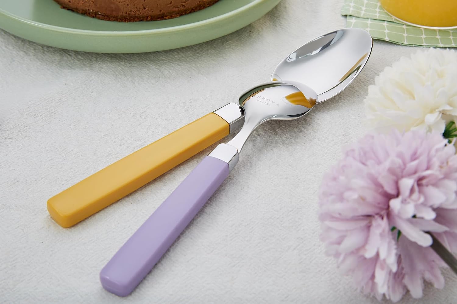 ANNOVA Silverware Set Stainless Steel Colorful Tableware Kitchen Flatware Set Utensils, Includes Dinner Knives, Forks, Spoons