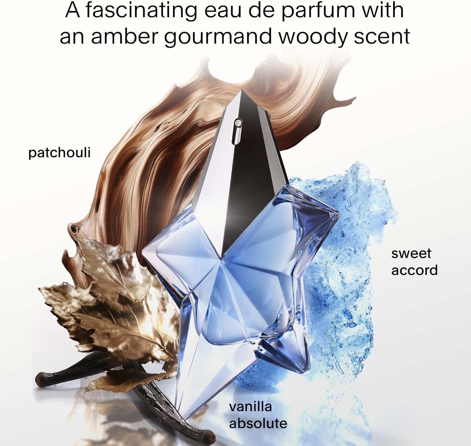 Mugler Angel Eau de Parfum - Long Lasting Ambery Gourmand Perfume for Women | Fragrance with Bergamot, Praline & Patchouli - Long Lasting Womens Gourmand Scent - Perfect for Everyday Wear - Refillable