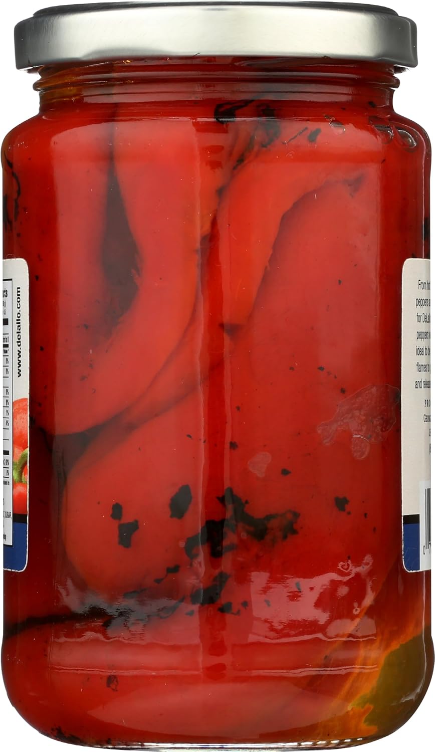 DELALLO Roasted Red Peppers, 12 OZ