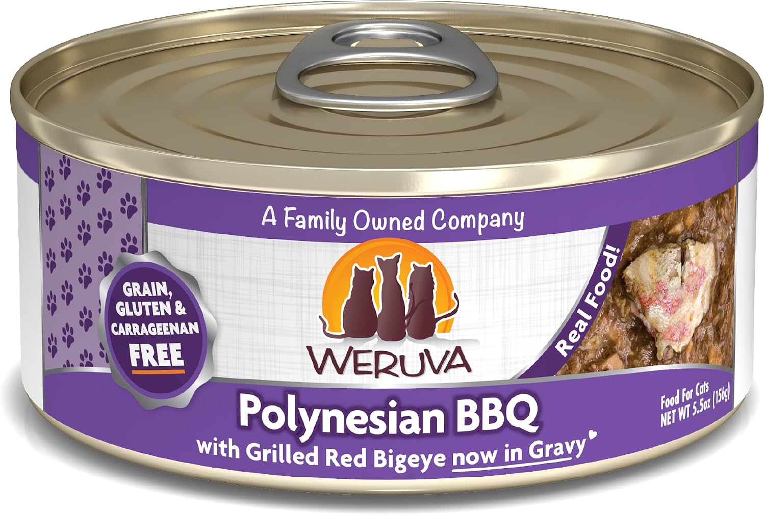 Weruva Classic Cat Food, Paw Lickin’ Chicken with Chicken Breast in Gravy, 3oz Can (Pack of 24)