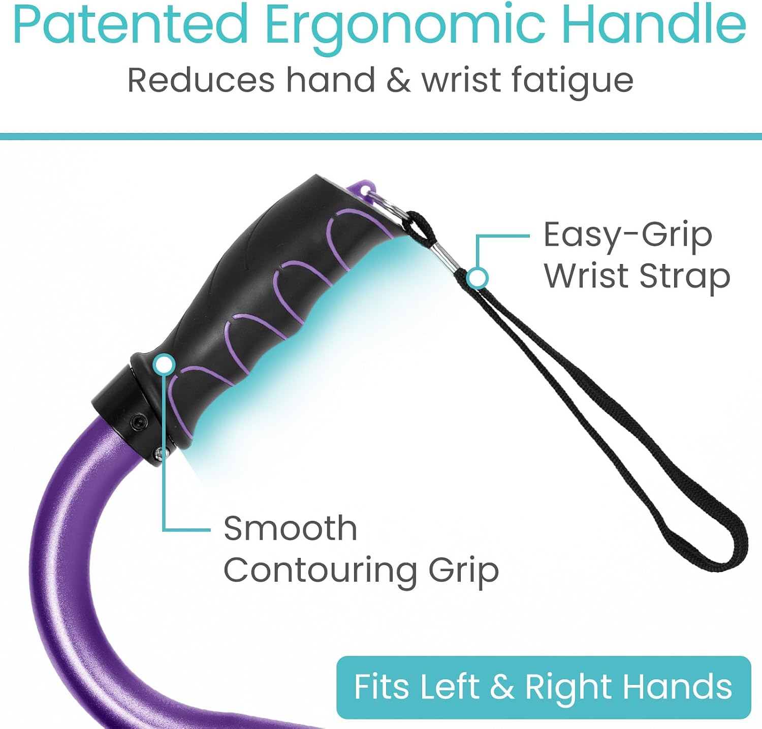 Vive Quad Cane - Walking Stick for Men and Women - Lightweight Adjustable Staff - Comfortable Right and Left Hand Grip for Stability Support - Four Prong Sturdy Aluminum Travel Aid - 4 Tip Blue | Senior 4 Prong Walking Stick for Stability & Balance- Righ…