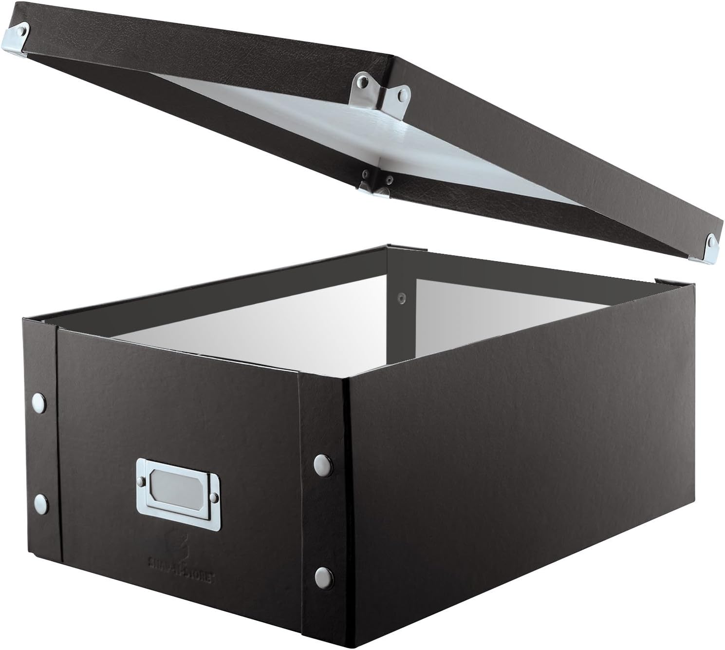 Snap-N-Store CD Storage Box - Pack of 1/2 - Durable Disc Holder with Lid to Store for Discs (1 Pack - Doublewide CD