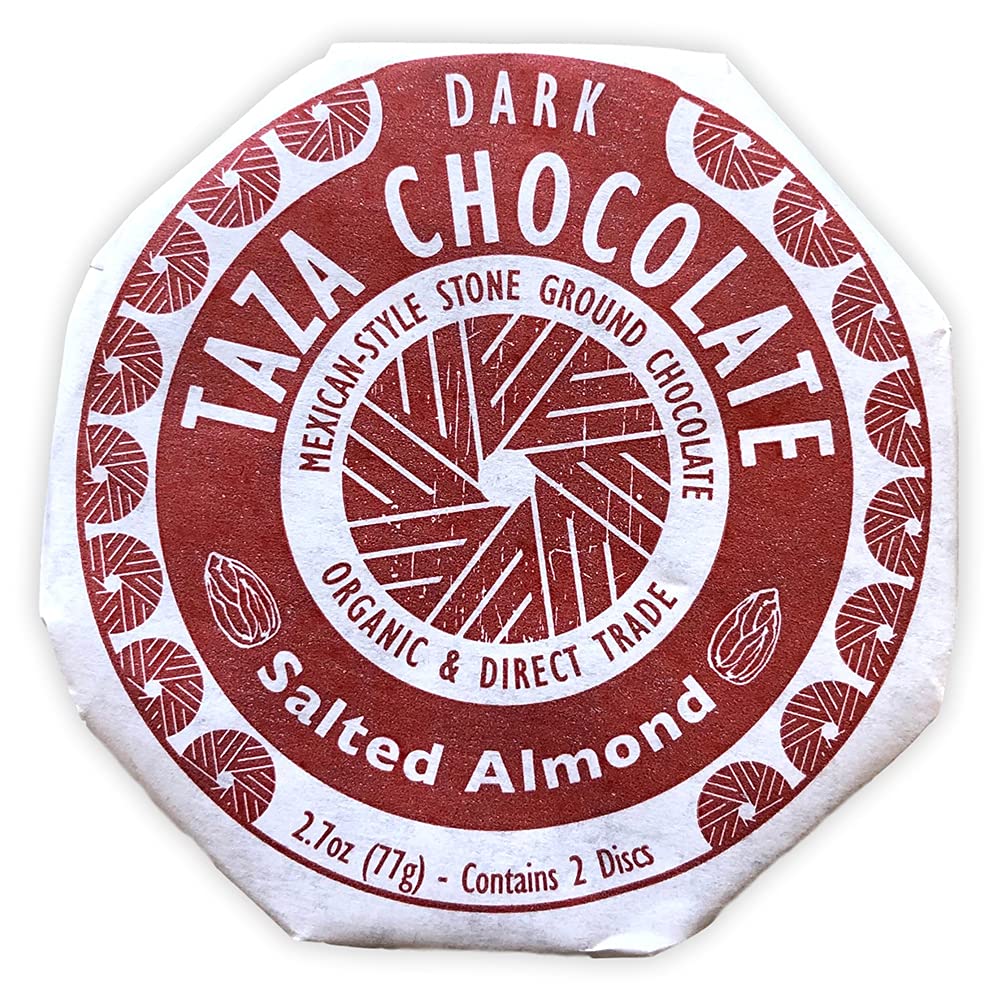 Taza Chocolate Organic Mexicano Disc Stone Ground, Variety Pack, 1.35 Ounce (8 Count), Vegan | Vegan, Dairy Free, Gluten Free, Organic Stone Ground Dark Chocolate Disc, 1.35 Ounce