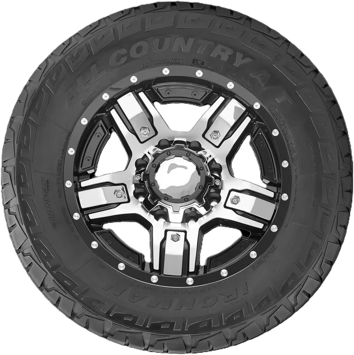 Ironman All Country A/T 31X10.50R15 C/6PLY BSW | Light Truck All Terrain All Season Traction 109Q Rated C (6 Ply) Radial Construction Black Sidewall Tire