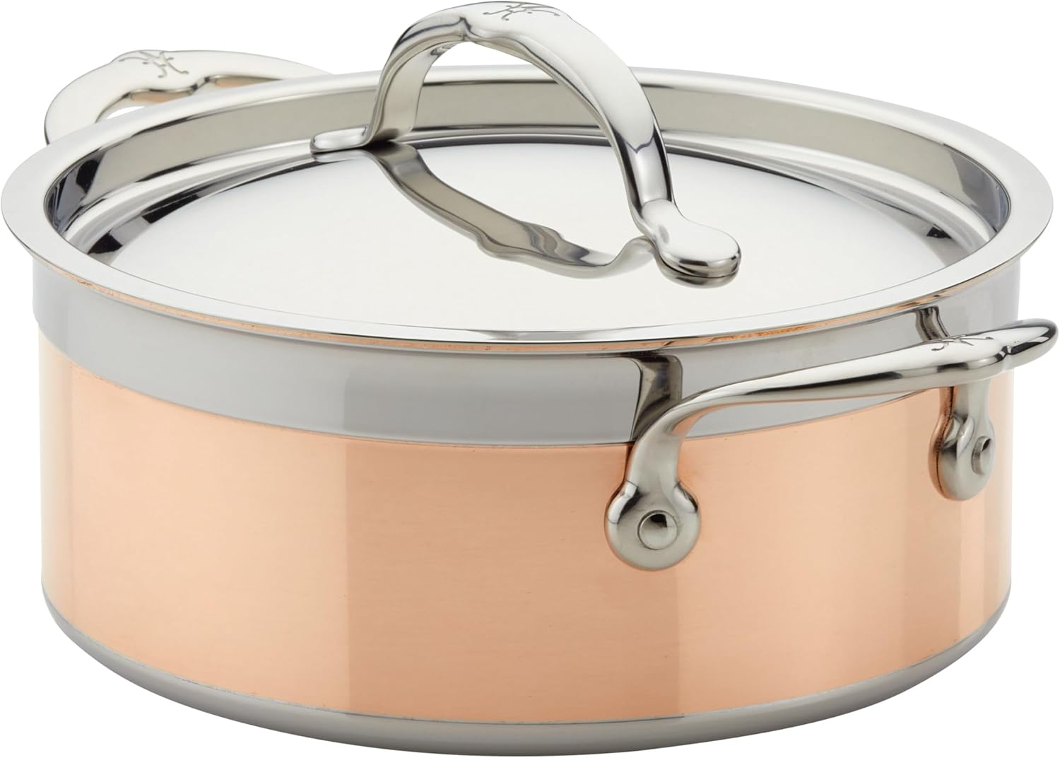 Hestan - CopperBond Collection - 100% Pure Copper Soup Pot, Induction Cooktop Compatible, 3 Quart