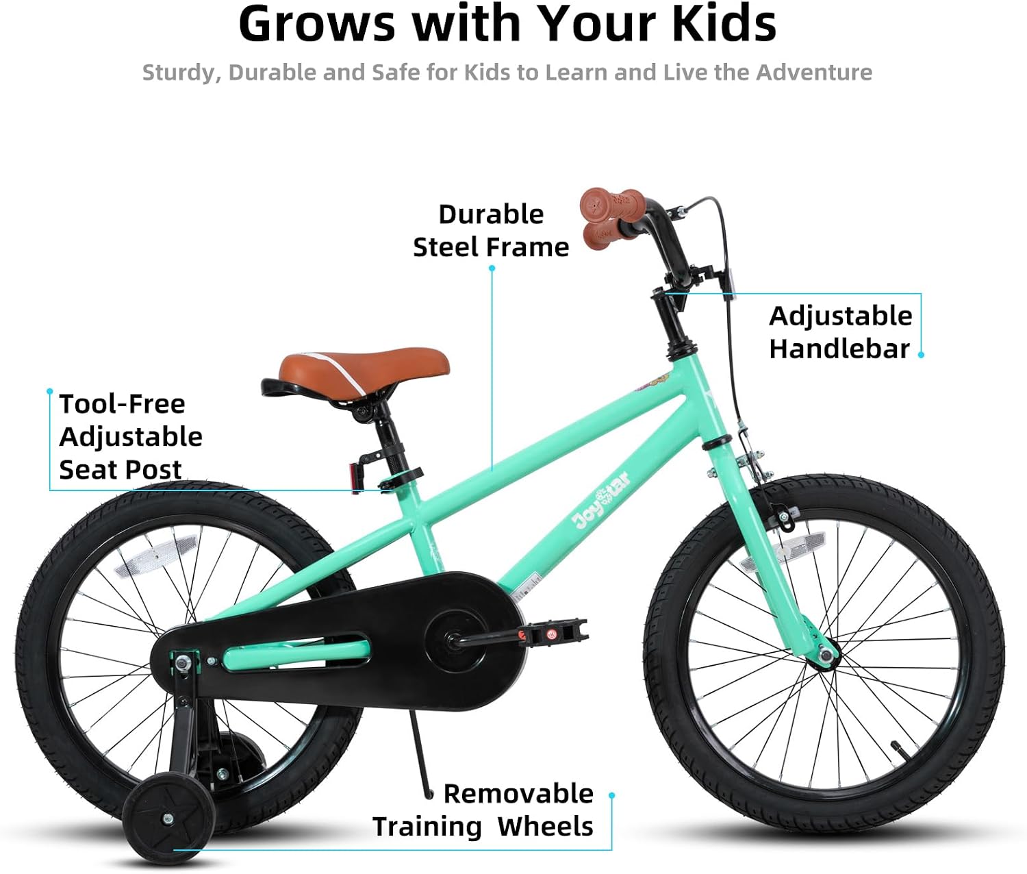 JOYSTAR Kids Bike for Ages 2-12 Years Boys Girls BMX Style Bicycle | 12-20 Inch Kids Bike with Training Wheels, Children Bicycle for Kids & Toddler