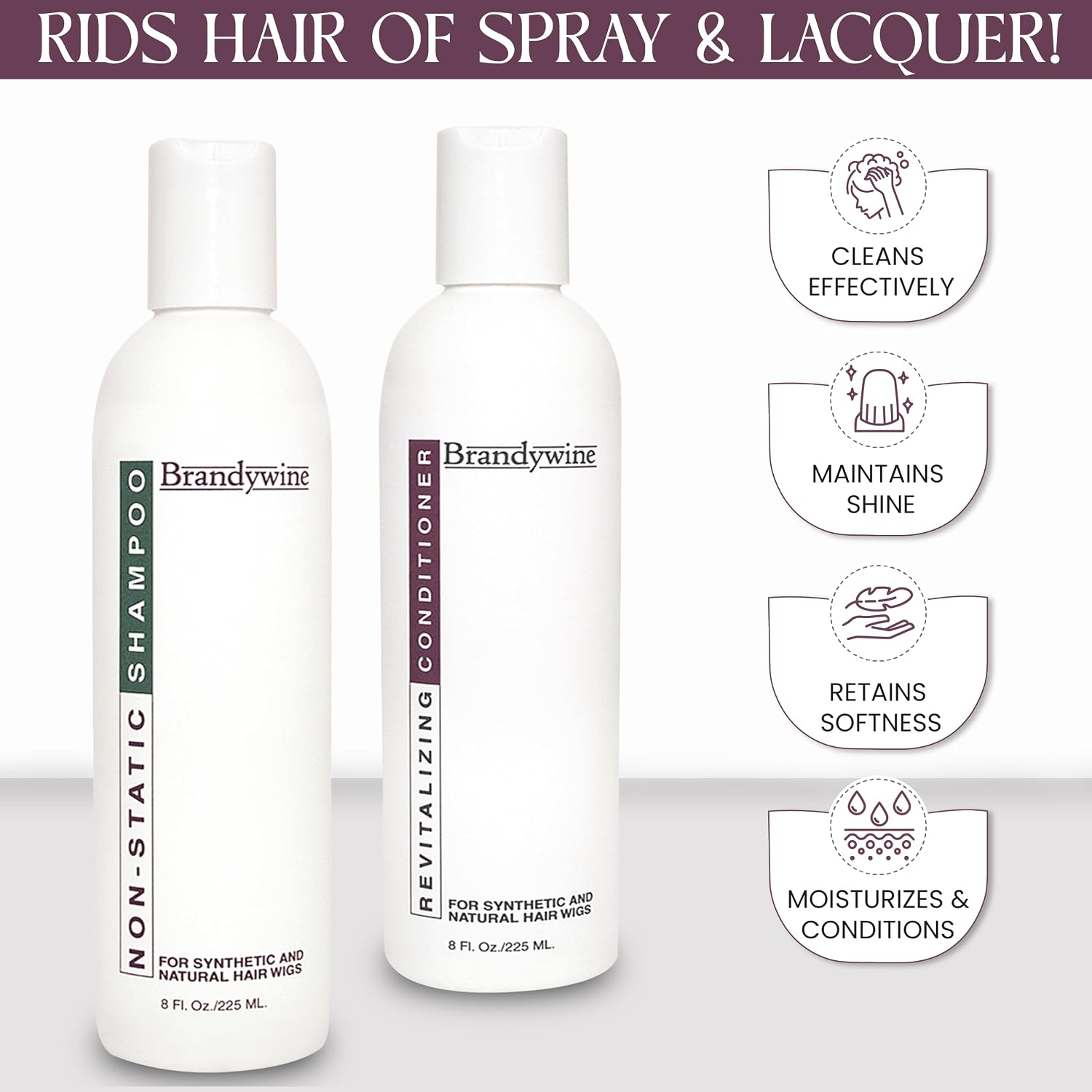 Anti Static Shampoo & Revitalizing Conditioner 8 Ounce, Value Pack Bundle 2 items
