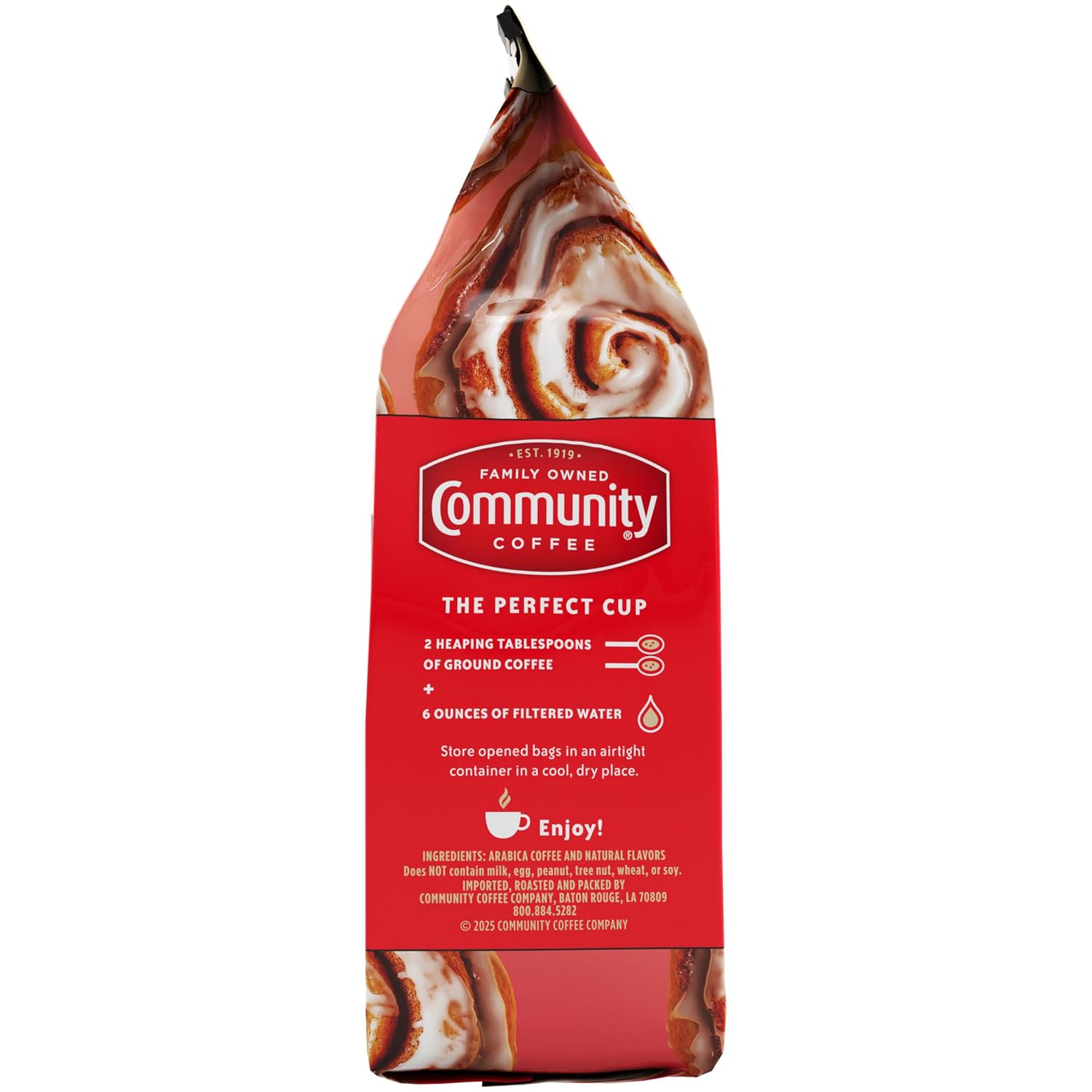 Community Coffee Caramel Cookie Butter Flavored 12 Ounces, Medium Roast Ground Coffee, 12 Ounce Bag (Pack of 1)