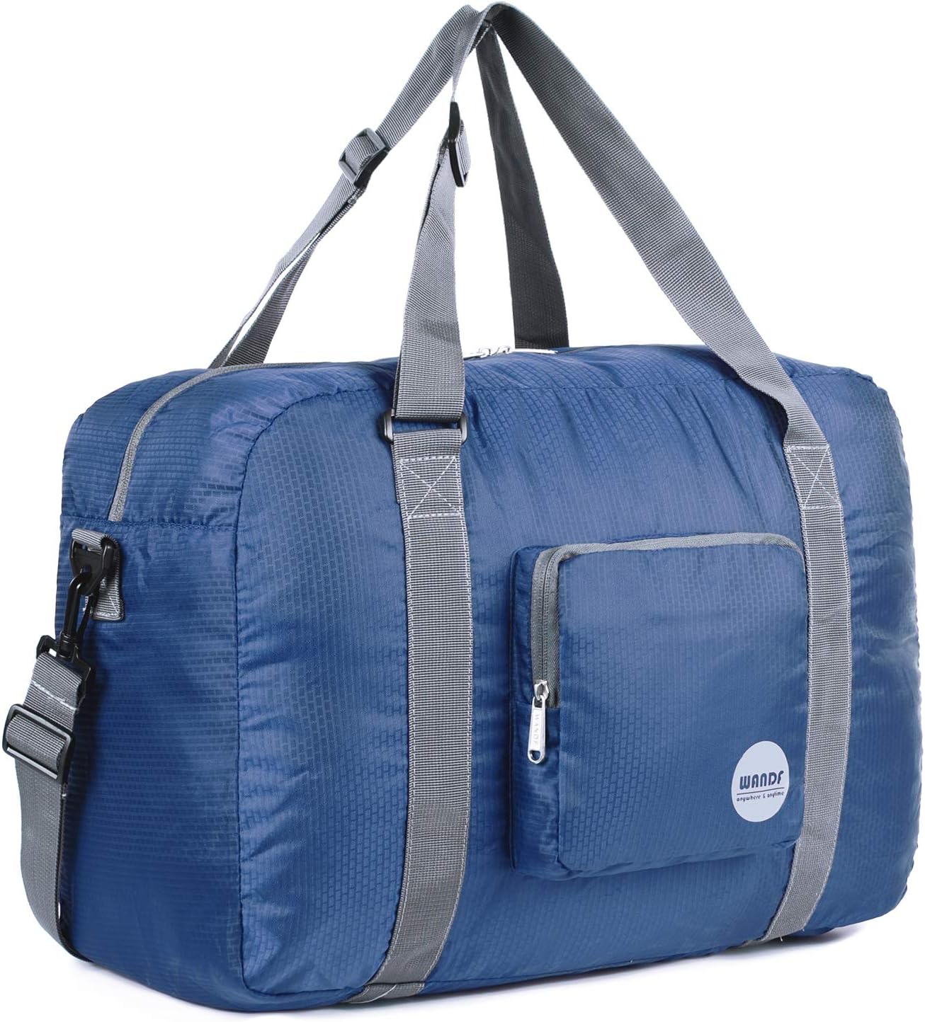 WANDF Foldable Personal Item Bag, Carry on Travel Duffle Bag | Frontier Airline Underseat Fit, 18x14x8 inches, Weekend Overnight Trips, Packable