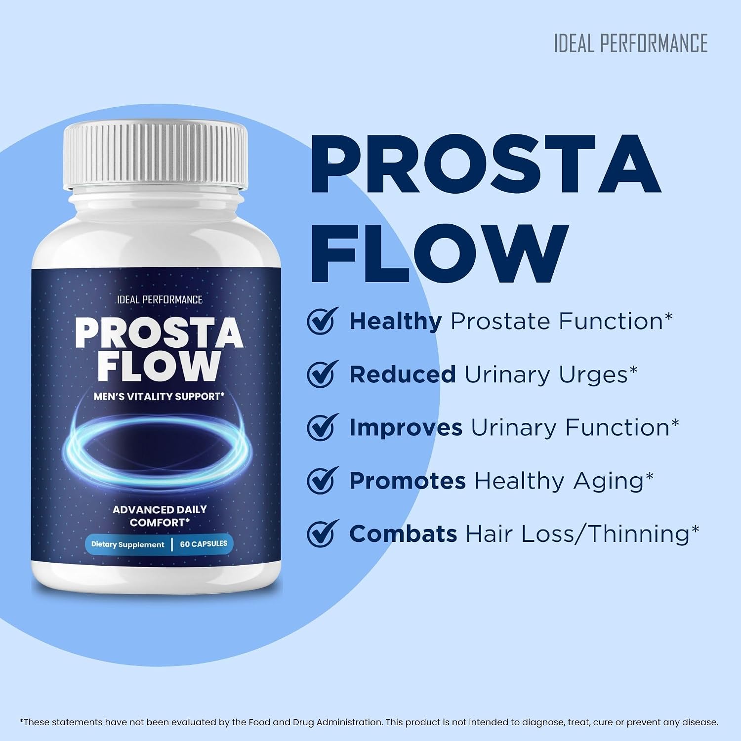 Prosta Flow Capsules - Official ProstaFlow for Men Supplement Pills - Maximum Strength, All Natural for Daily Wellness & Comfort