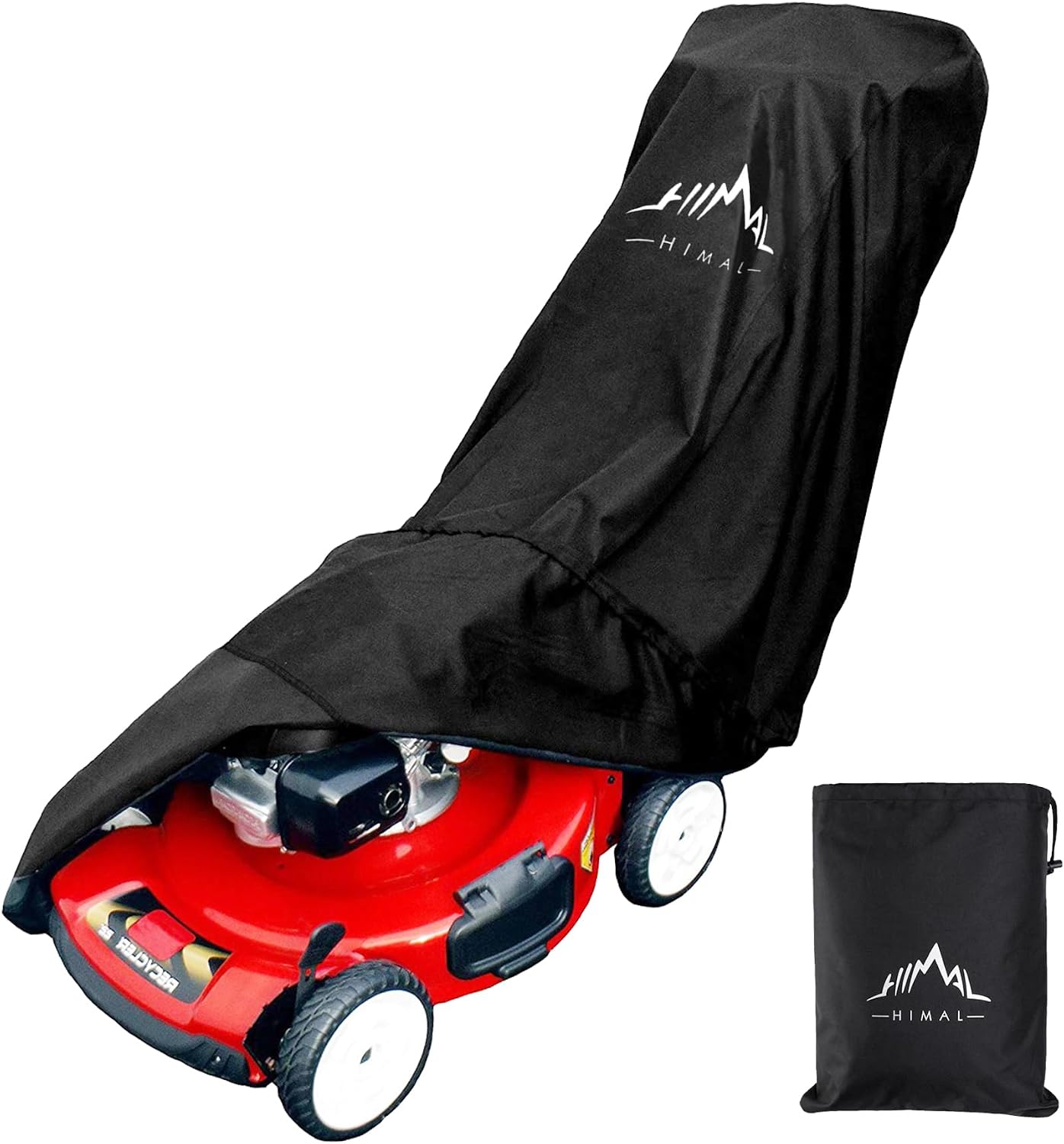 Himal Outdoors Push Lawn Mower Cover Waterproof Lawnmower Cover, Black | Heavy Duty 600D Oxford, Waterproof, UV Protection
