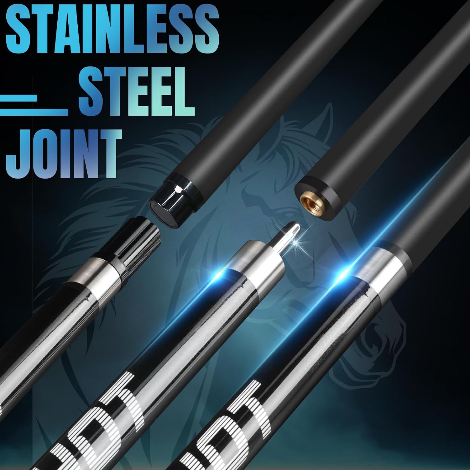 Carbon Fiber Pool Cue Stick 58" Professional Pool Sticks for Adults Full Carbon Technology Tacos De Billiar Low Deflection Billiard Pool Table Cues 3 Colors Available