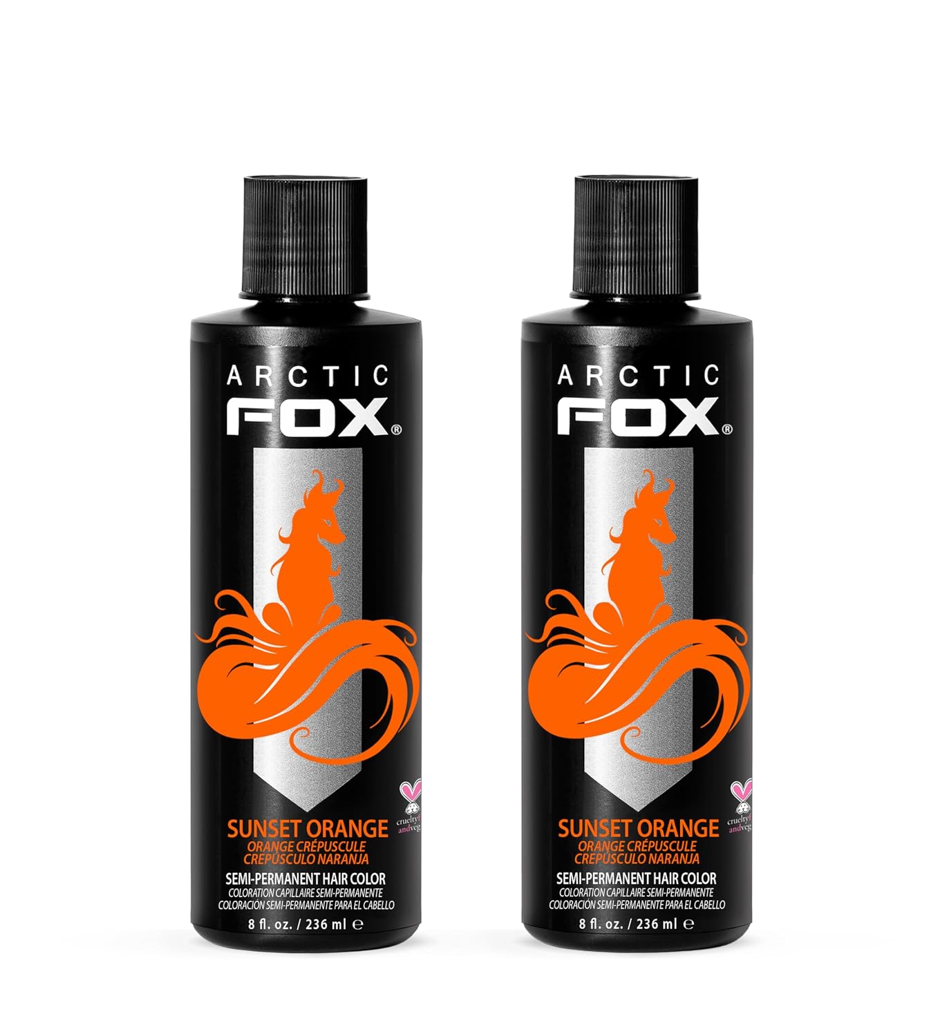 ARCTIC FOX Virgin Pink Semi-Permanent Hair Color - Vegan - 4 fl oz | Vivid and Vibrant, Cruelty Free, Ammonia Free, Peroxide Free, , Cream Formula