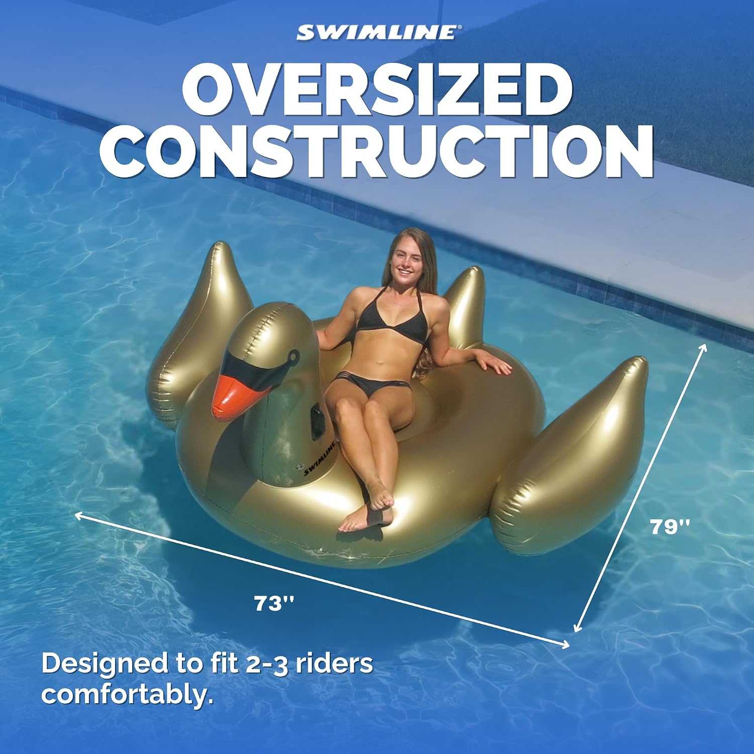 SWIMLINE Original Giant Inflatable Pool Float Floatie Ride-On