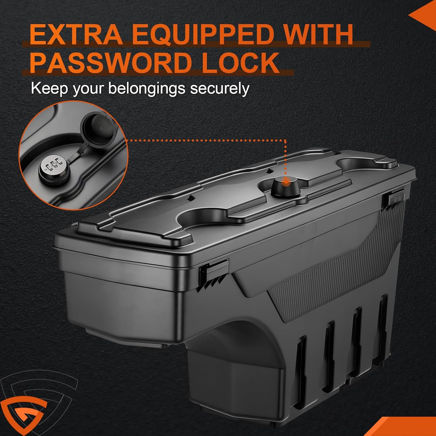 GEARLAST Truck Bed Swing Toolbox Fits for Ford F-250 F-350 Super Duty
