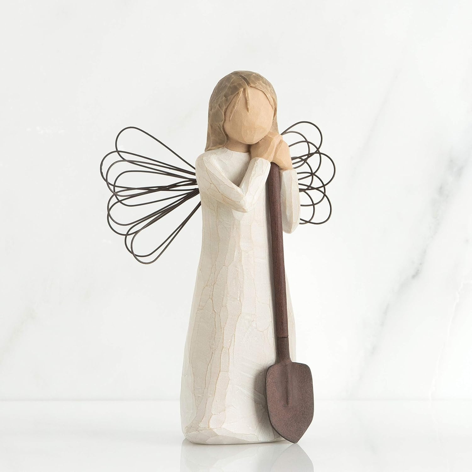 Willow Tree Angel of The Spirit, Sculpted Hand-Painted Figure | Hand-Painted Angel Figurine, Celebrating Friendship, Nature and Everyday Blessings, Sculpted by Artist Susan Lordi