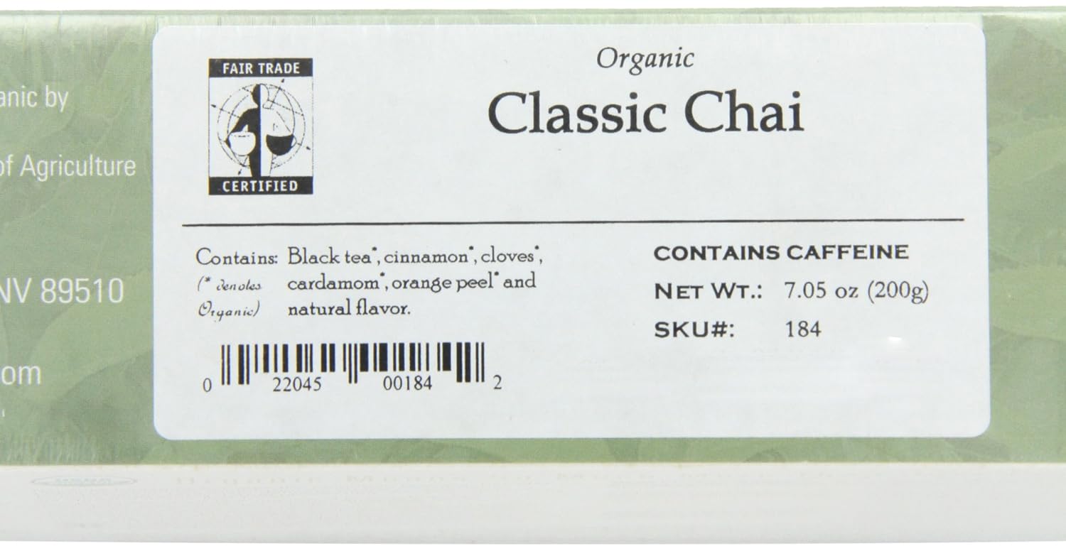 Davidson's Organics, Yerba Mate, 100-count Unwrapped Tea Bags