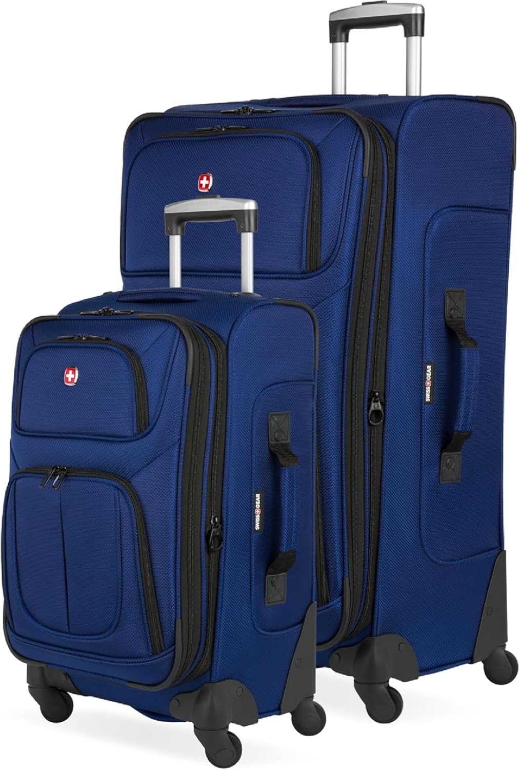 SWISSGEAR Sion Carry-On Spinner Luggage, Softside Expandable, Lightweight Suitcase, Dark Grey, 22.75-Inch