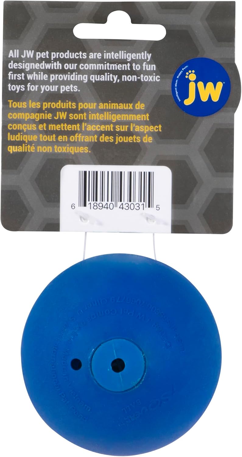 JW Squeak-ee Ball Puppy Toy | Water Resistant Design.