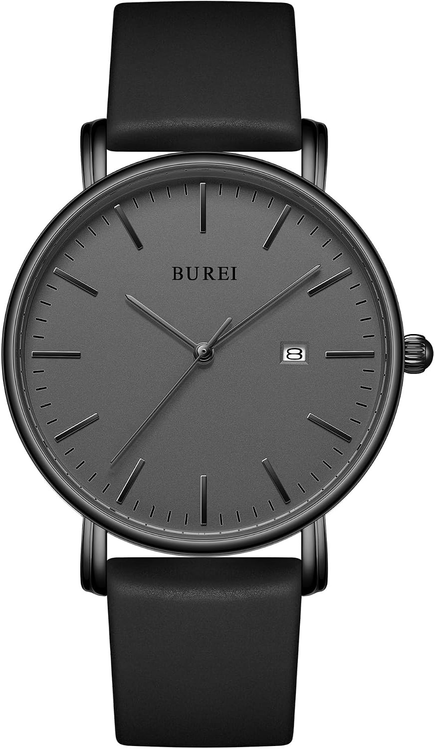 BUREI Men Wrist Watches Fashion Minimalist Thin Analog Quartz Waterproof Watches for Men, Refined Gifts for Men, Boyfriend, Husband, Dad
