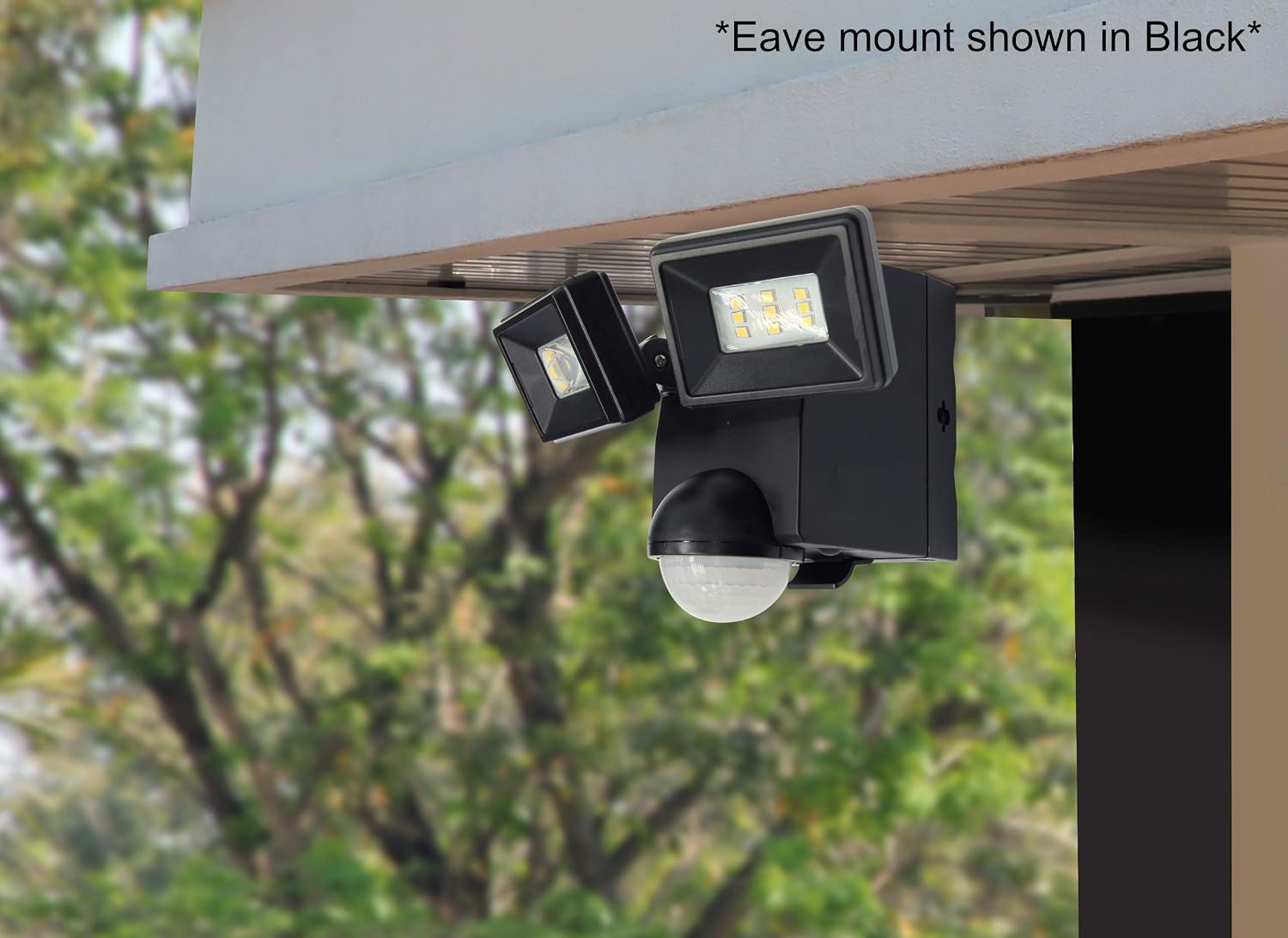 LED Motion Security Flood Light Battery Operated Indoor Outdoor 700 Lumen Adjustable Sensor Detection, Battery Saver Mode, 2 Head