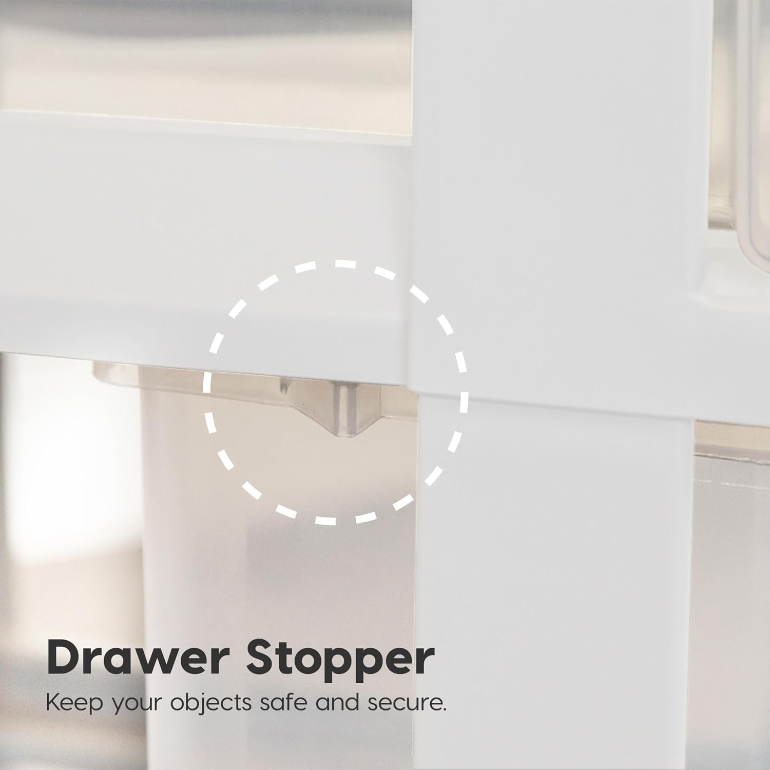 IRIS USA Shallow Box Chest Drawer, White 129770